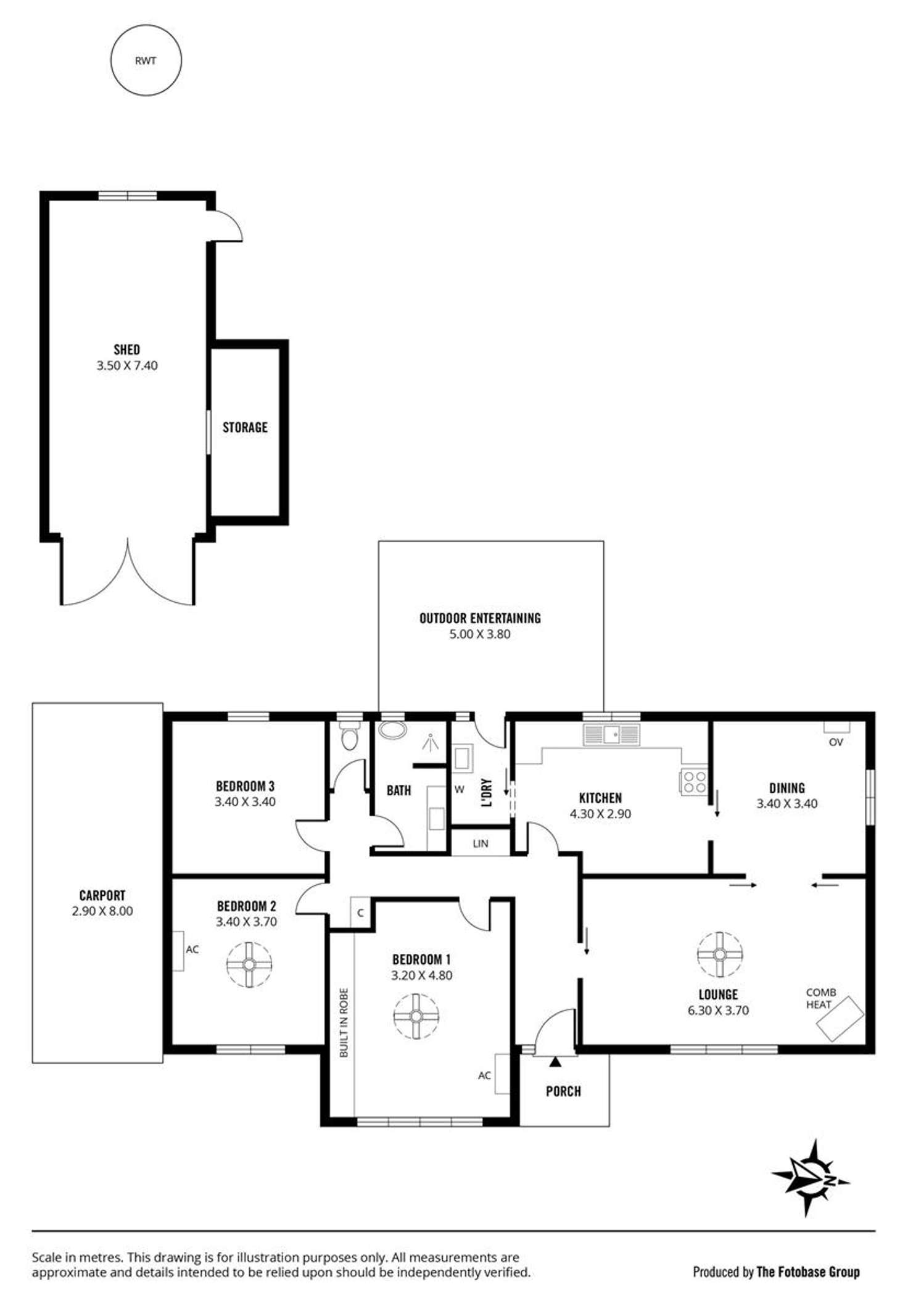 Floorplan of Homely unit listing, 14 Lancelot Drive, Daw Park SA 5041