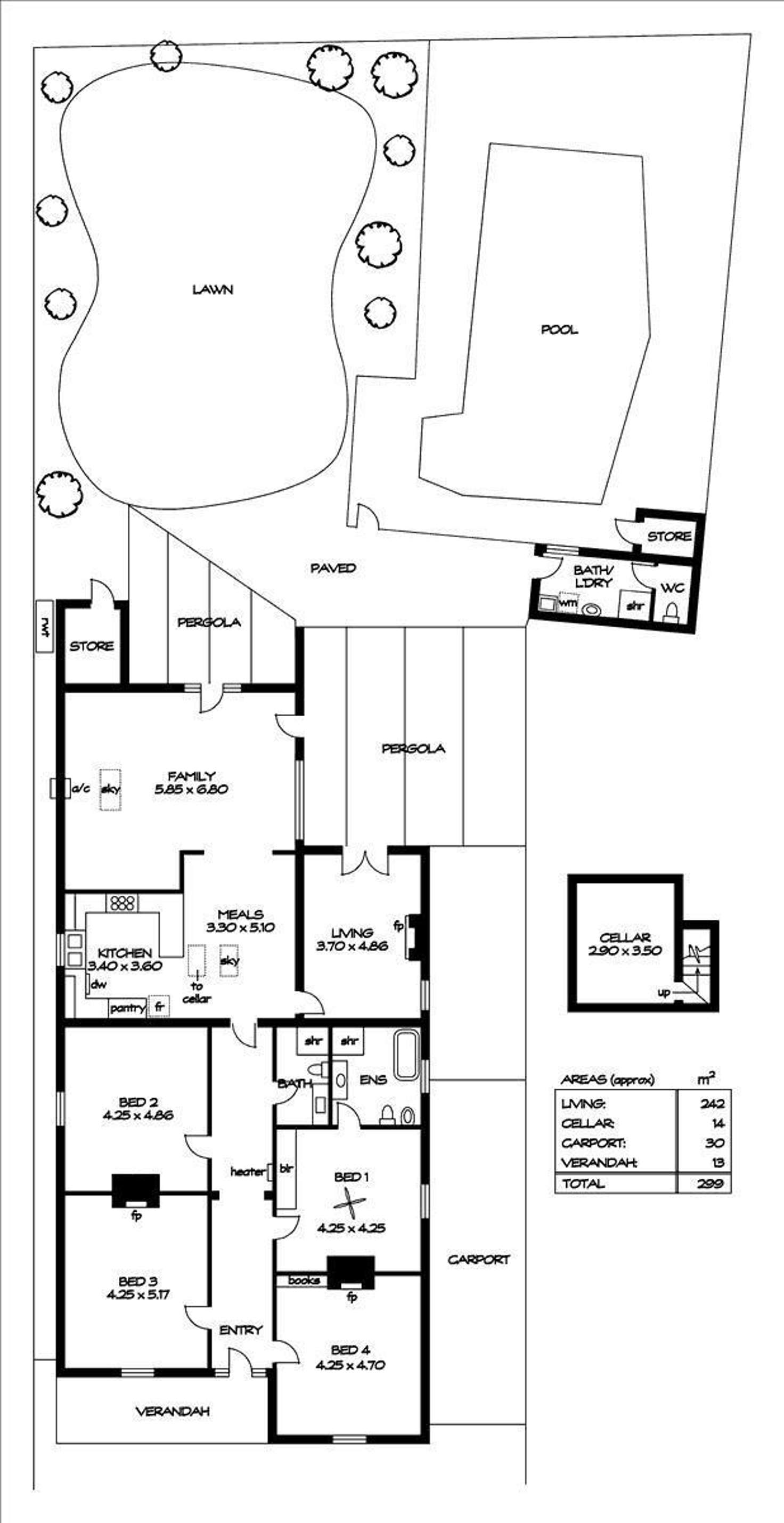 Floorplan of Homely house listing, 6 Elm Street, Medindie SA 5081