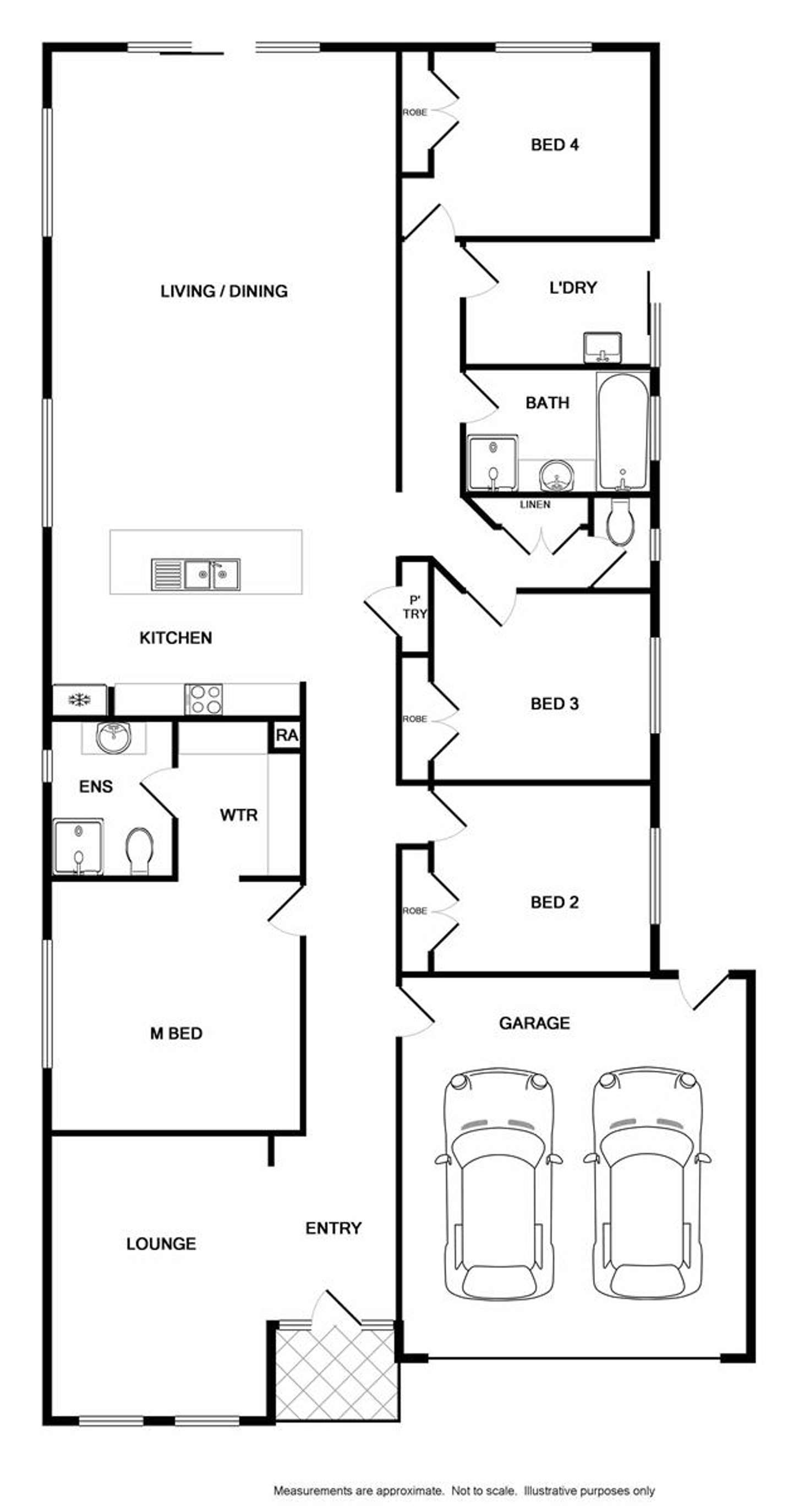 Floorplan of Homely house listing, 10 Trickett Avenue, Killara VIC 3691