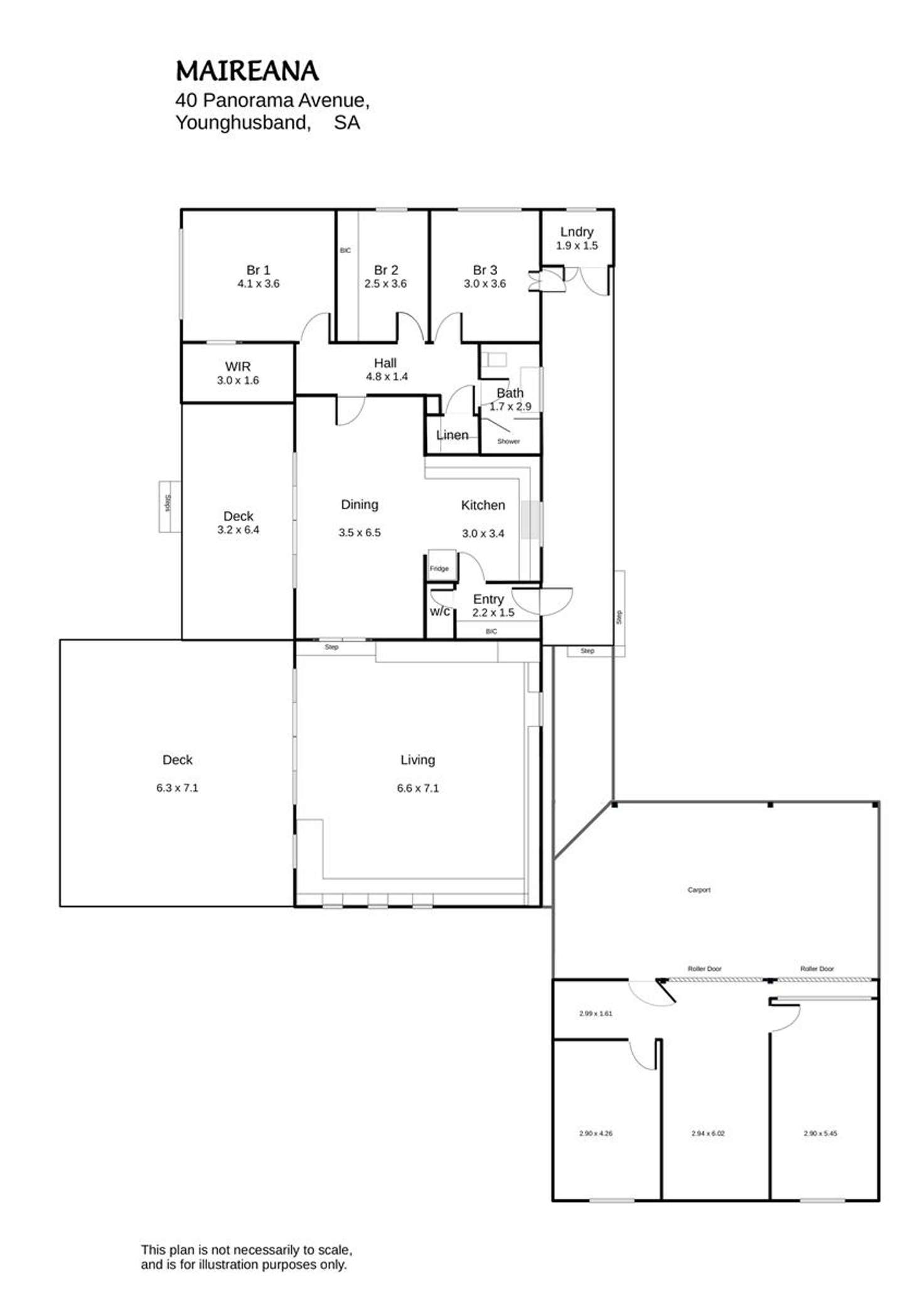 Floorplan of Homely house listing, 40 Panorama Avenue, Younghusband via, Mannum SA 5238