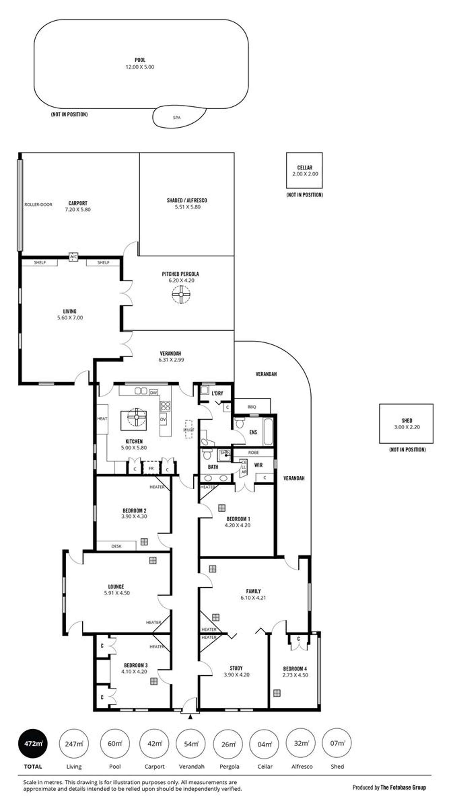 Floorplan of Homely house listing, 12 Urrbrae Avenue, Myrtle Bank SA 5064