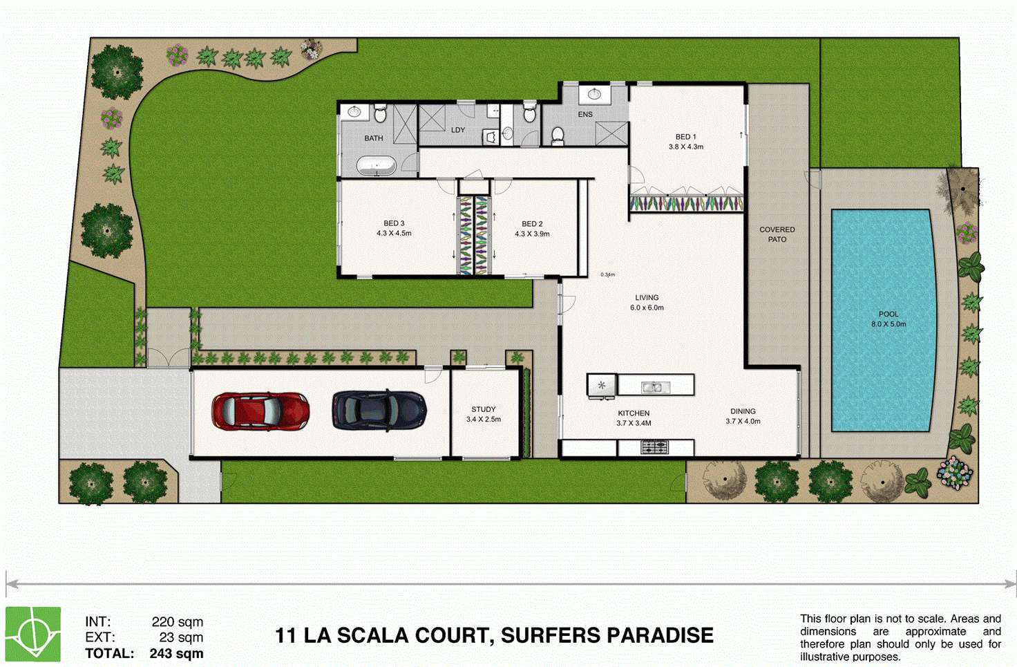 Floorplan of Homely house listing, 'La Scala Court' 11 La Scala Court, Isle Of Capri QLD 4217