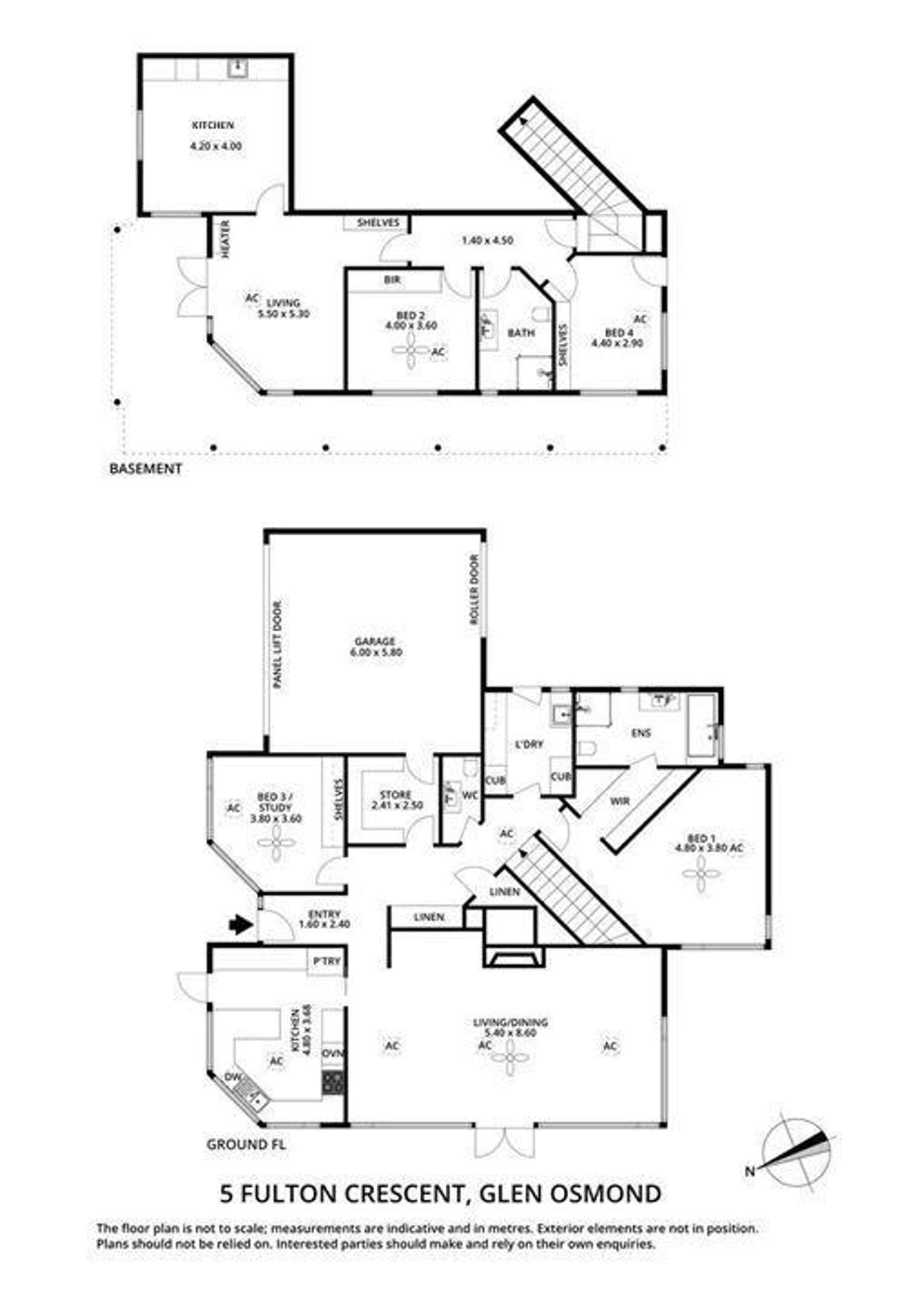 Floorplan of Homely house listing, 5 Fulton Crescent, Glen Osmond SA 5064