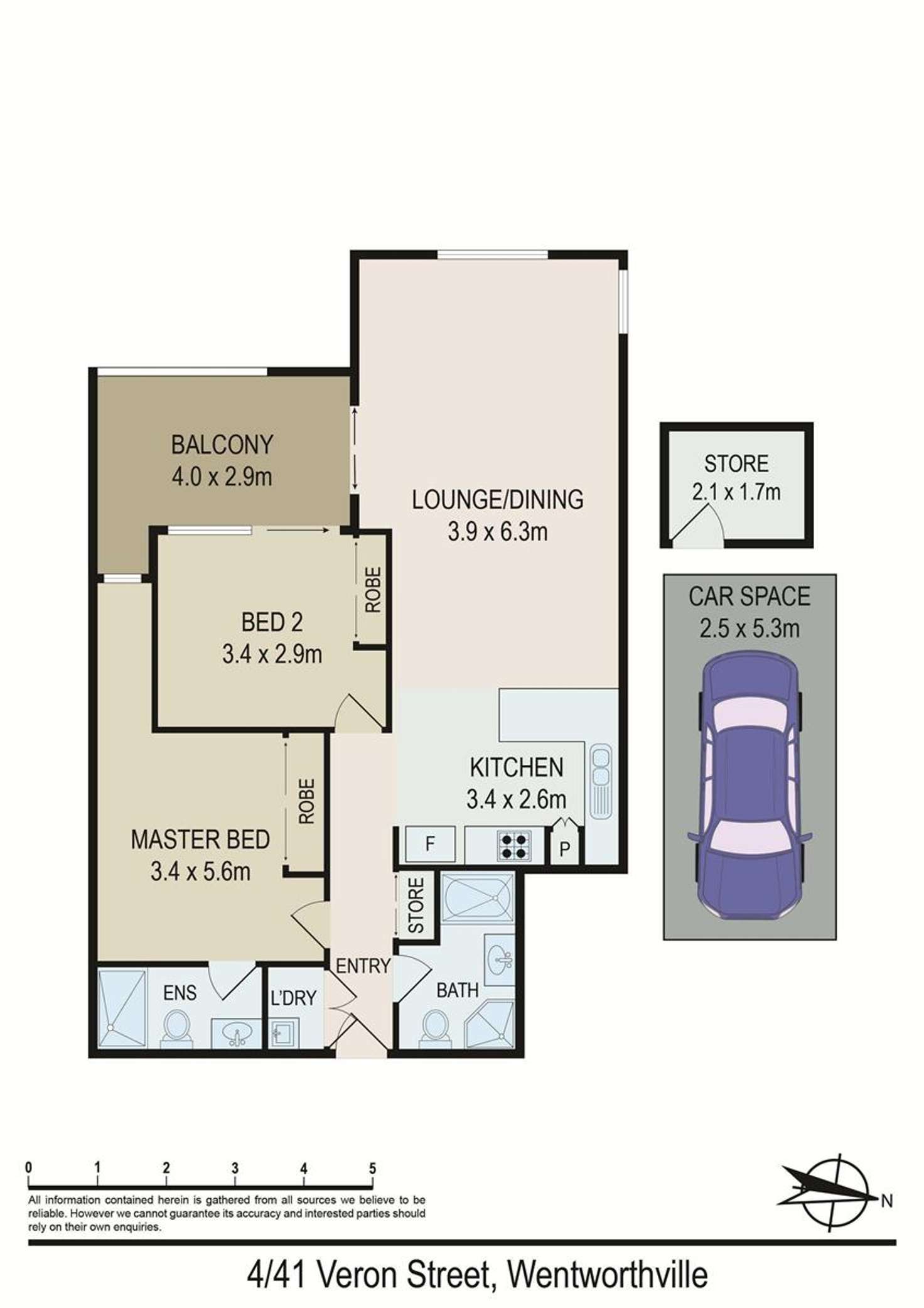 Floorplan of Homely apartment listing, 4/41-43 Veron Street, Wentworthville NSW 2145