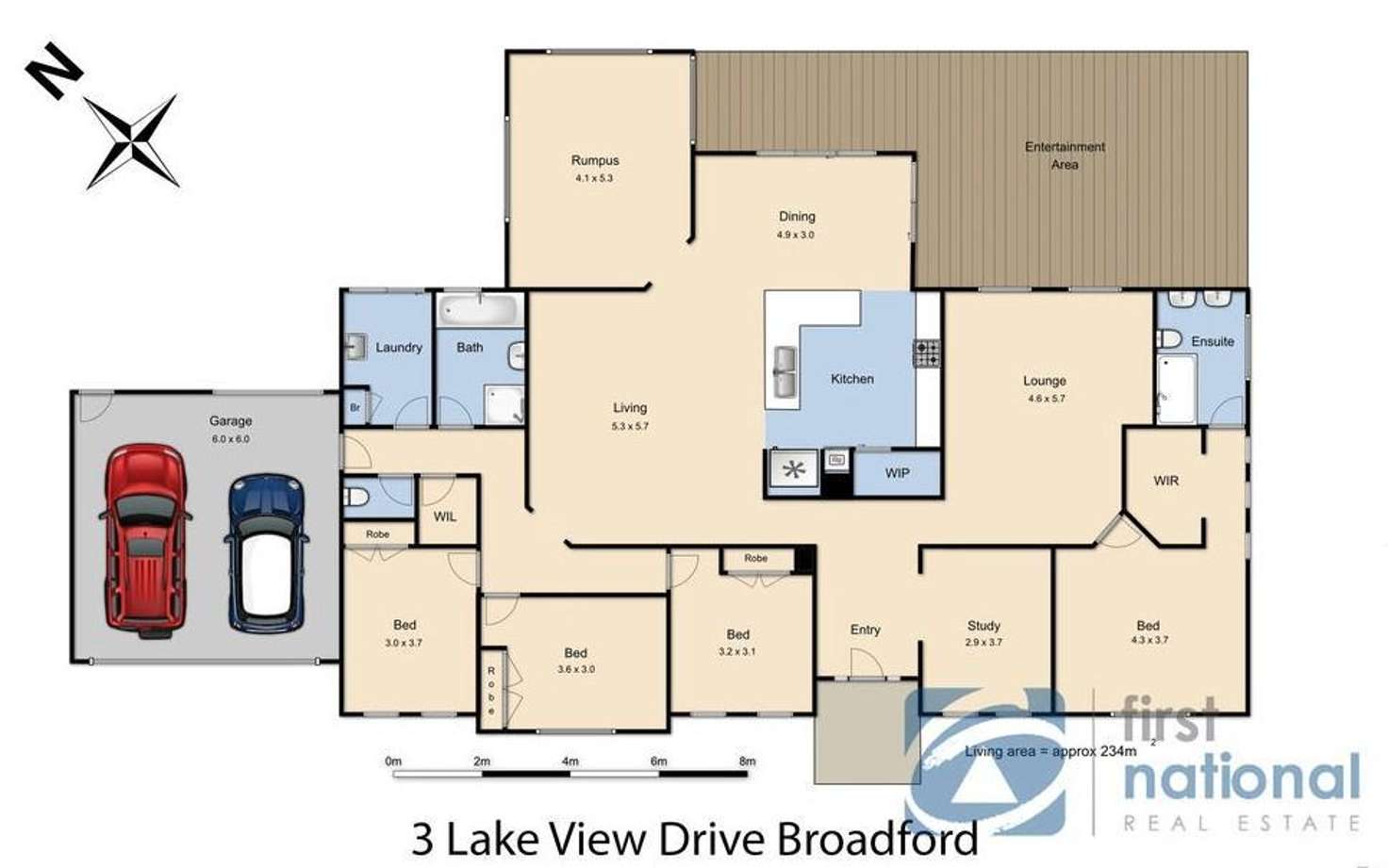 Floorplan of Homely house listing, 3 Lake View Drive, Broadford VIC 3658