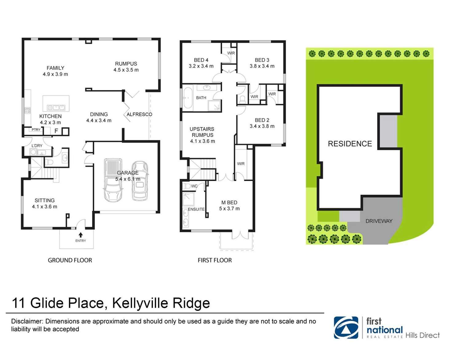 Floorplan of Homely house listing, 11 Glide Place, Kellyville Ridge NSW 2155