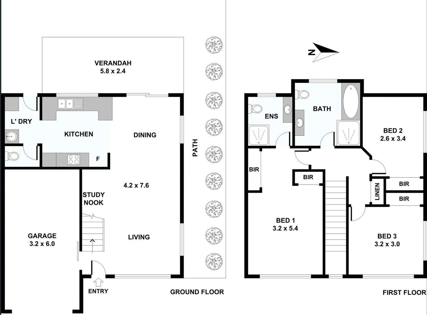 Floorplan of Homely townhouse listing, 20/5 Carrington Court, Algester QLD 4115