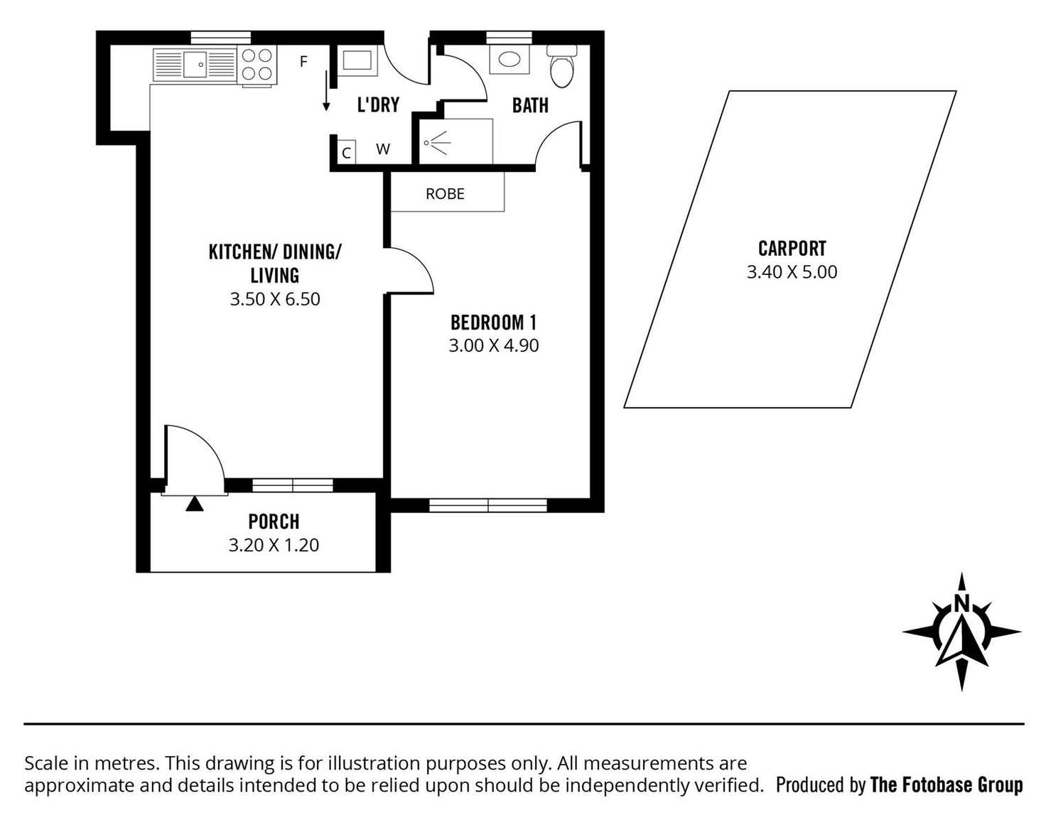 Floorplan of Homely unit listing, 4/537 Greenhill Road (corner of Howard Tce), Hazelwood Park SA 5066