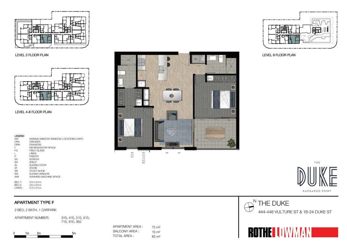 Floorplan of Homely apartment listing, 410/18 Duke Street, Kangaroo Point QLD 4169