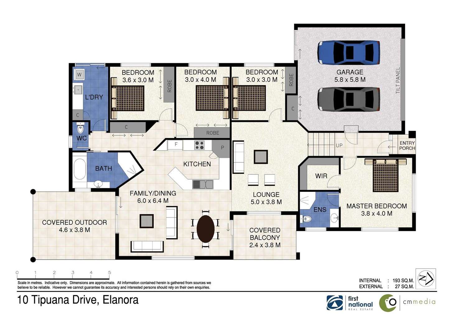 Floorplan of Homely house listing, 10 Tipuana Drive, Elanora QLD 4221