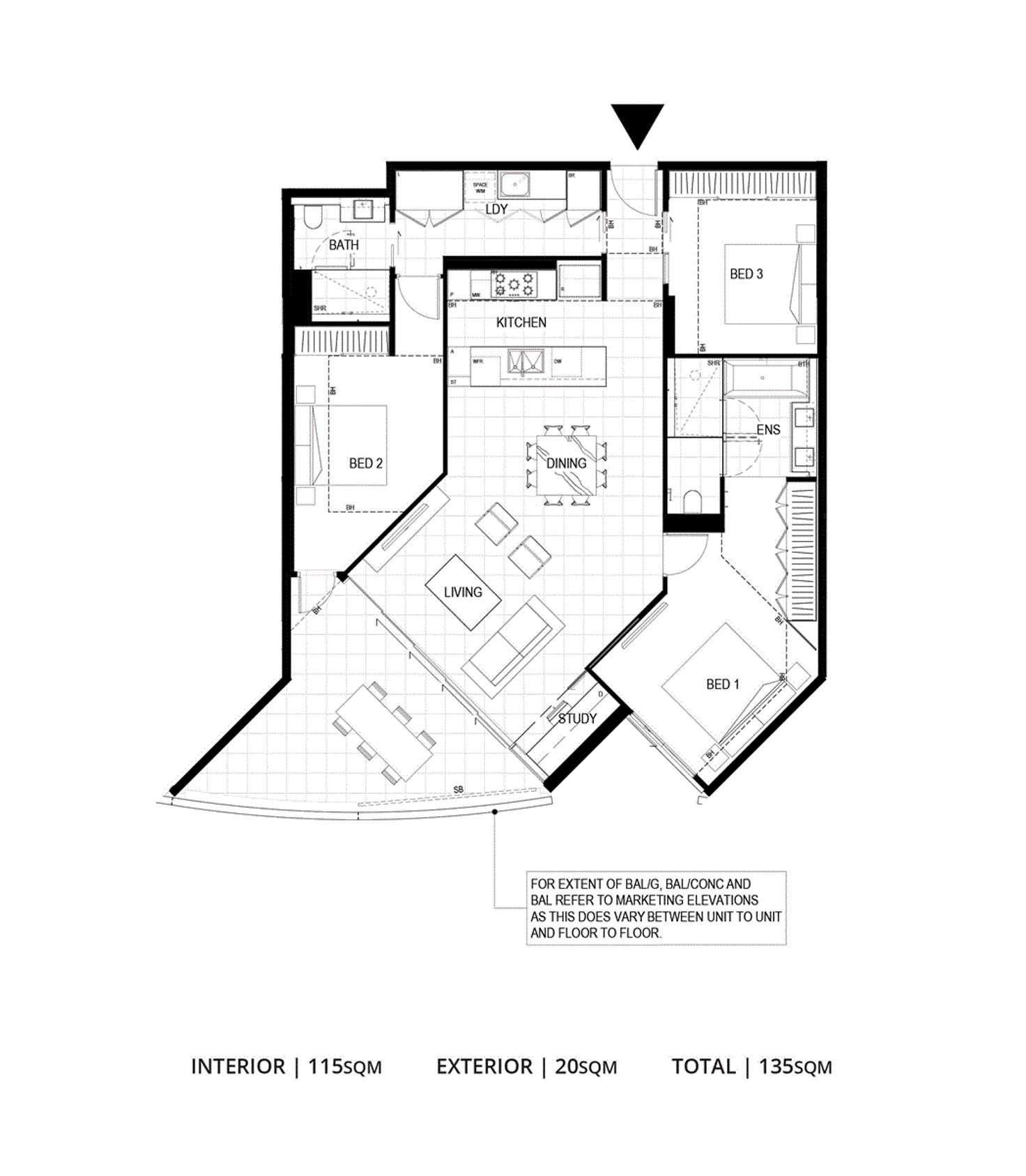 Floorplan of Homely apartment listing, 1609/45 Duncan Street, West End QLD 4101