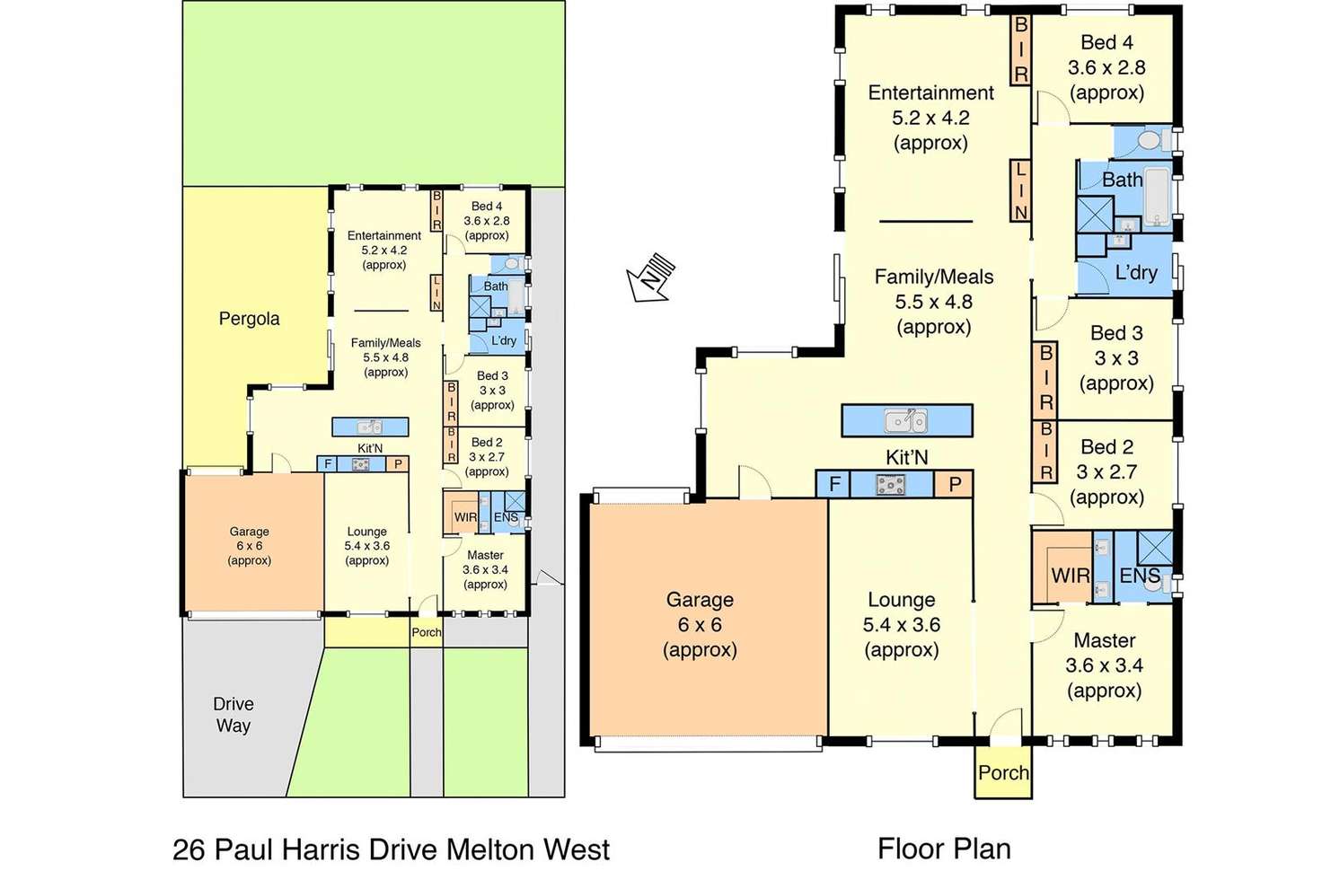 Floorplan of Homely house listing, 26 Paul Harris Drive, Melton West VIC 3337