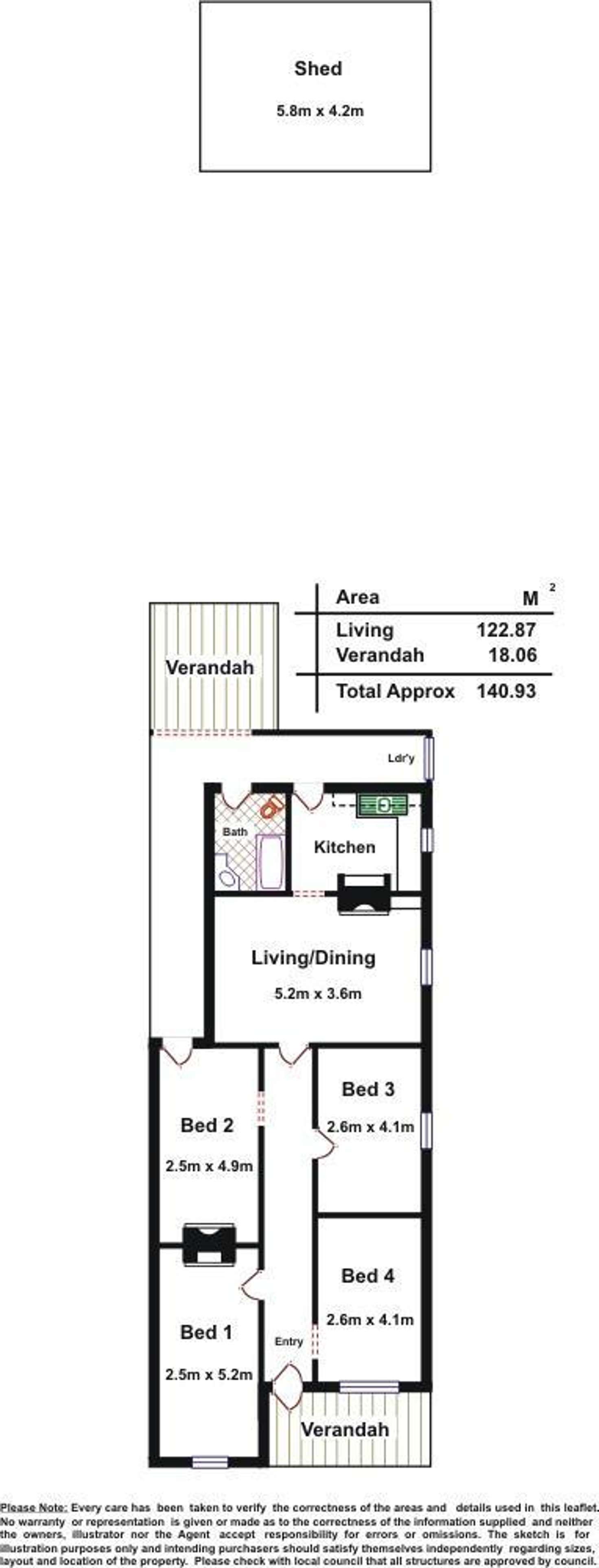 Floorplan of Homely house listing, 1/21 Howard Street, Beulah Park SA 5067