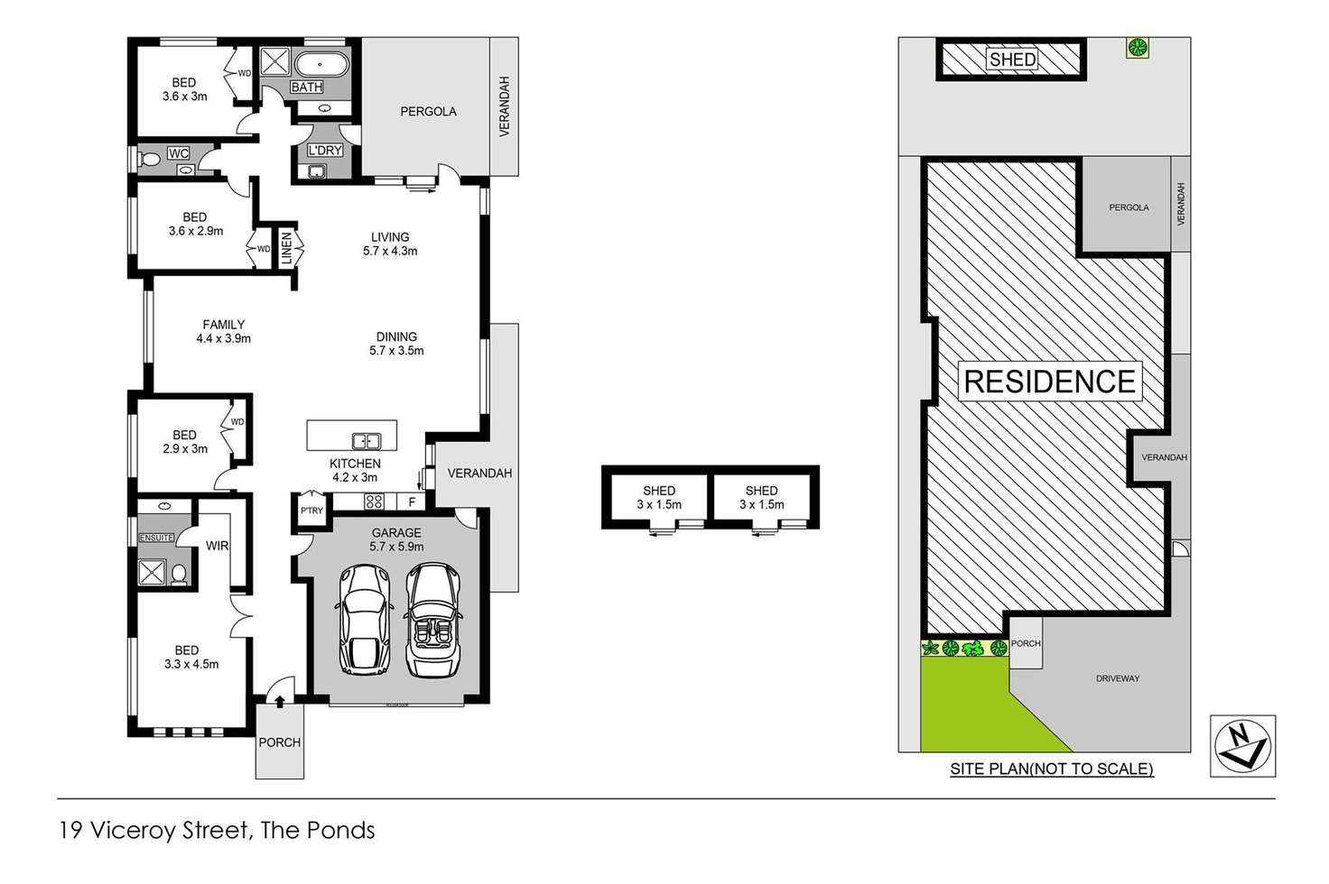 Floorplan of Homely house listing, 19 Viceroy Avenue, The Ponds NSW 2769