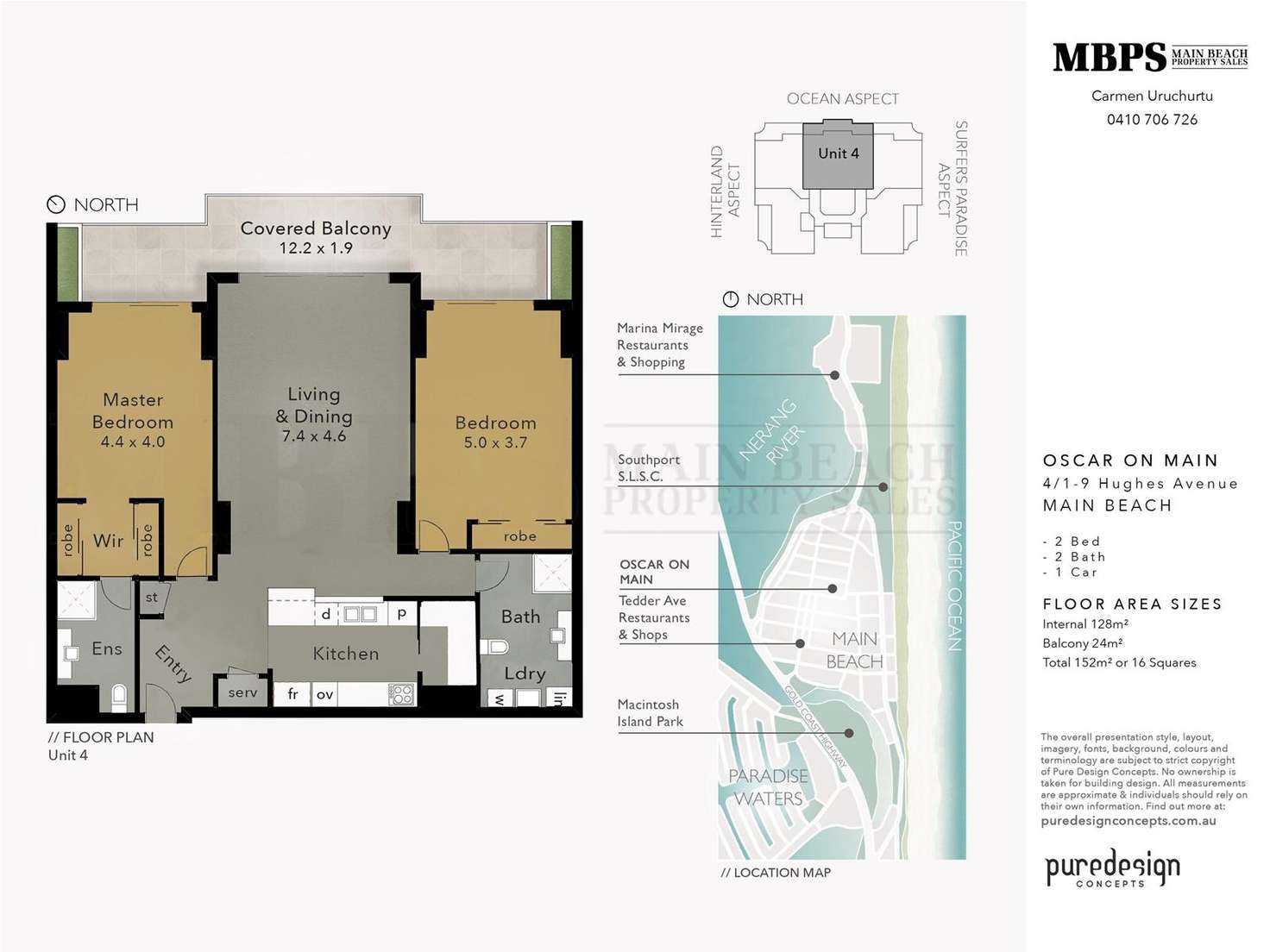 Floorplan of Homely apartment listing, 'OSCAR ON MAIN' 1 Hughes Avenue, Main Beach QLD 4217