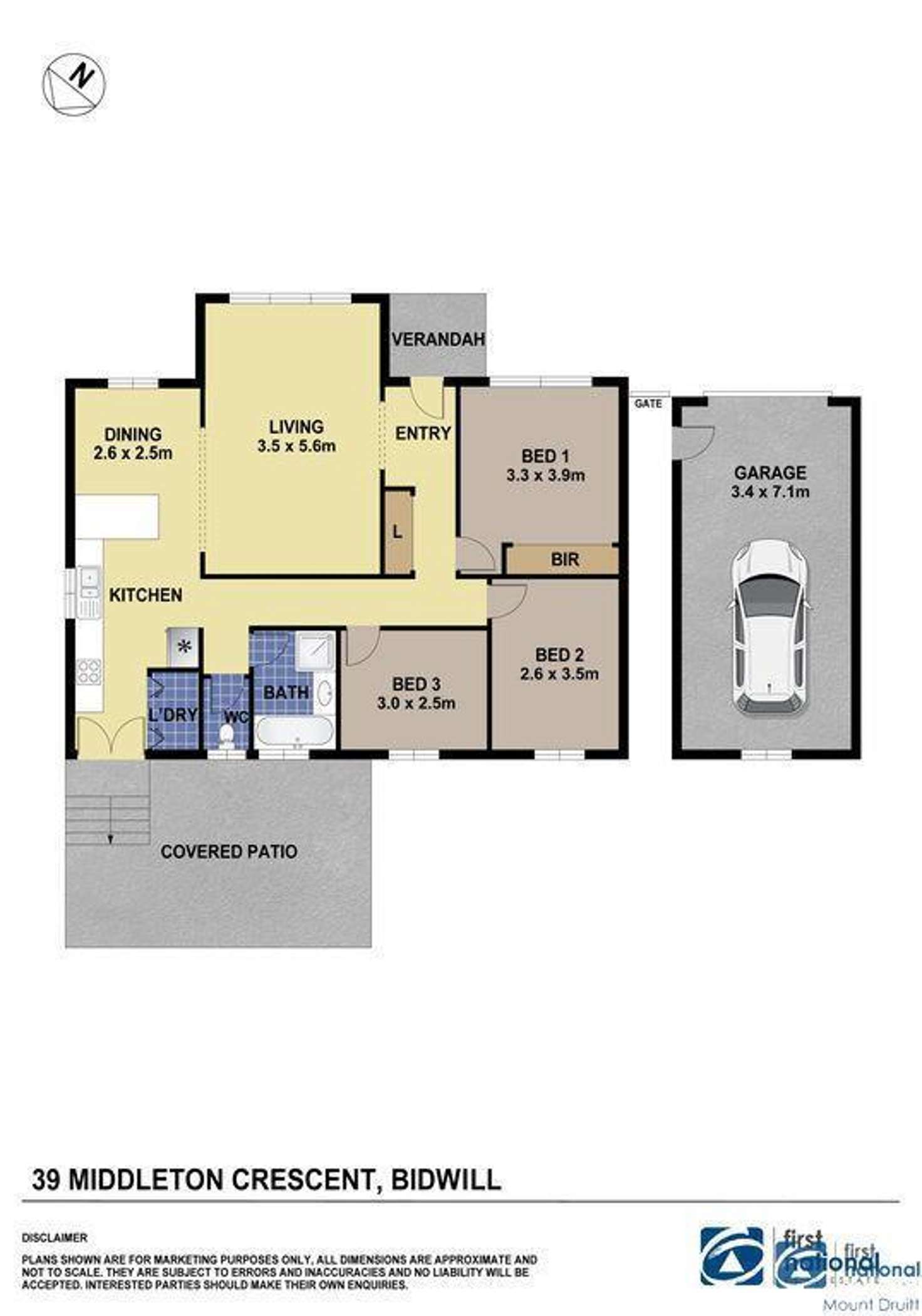 Floorplan of Homely house listing, 39 Middleton Crescent, Bidwill NSW 2770