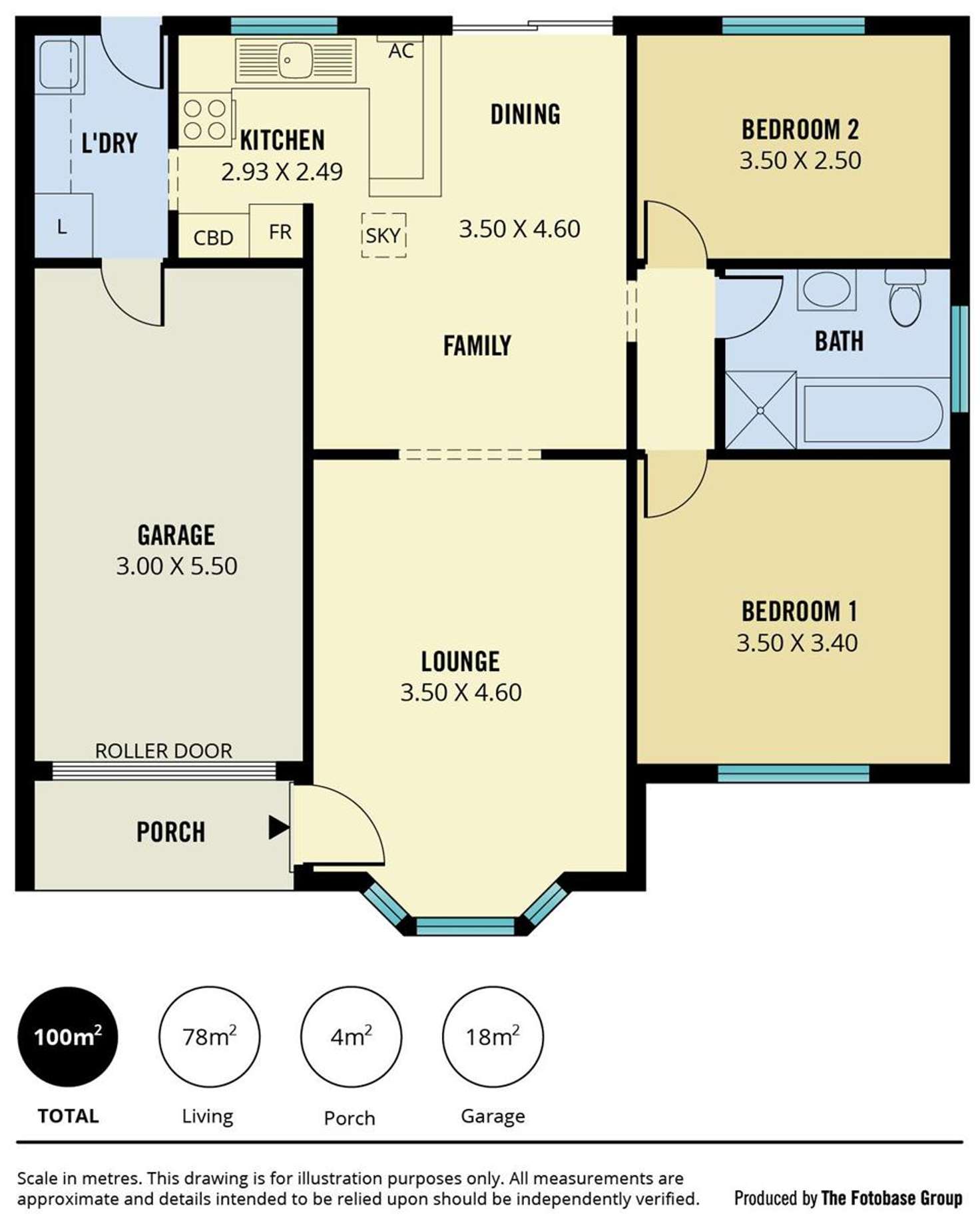 Floorplan of Homely unit listing, 1/1233 North East Road, Ridgehaven SA 5097