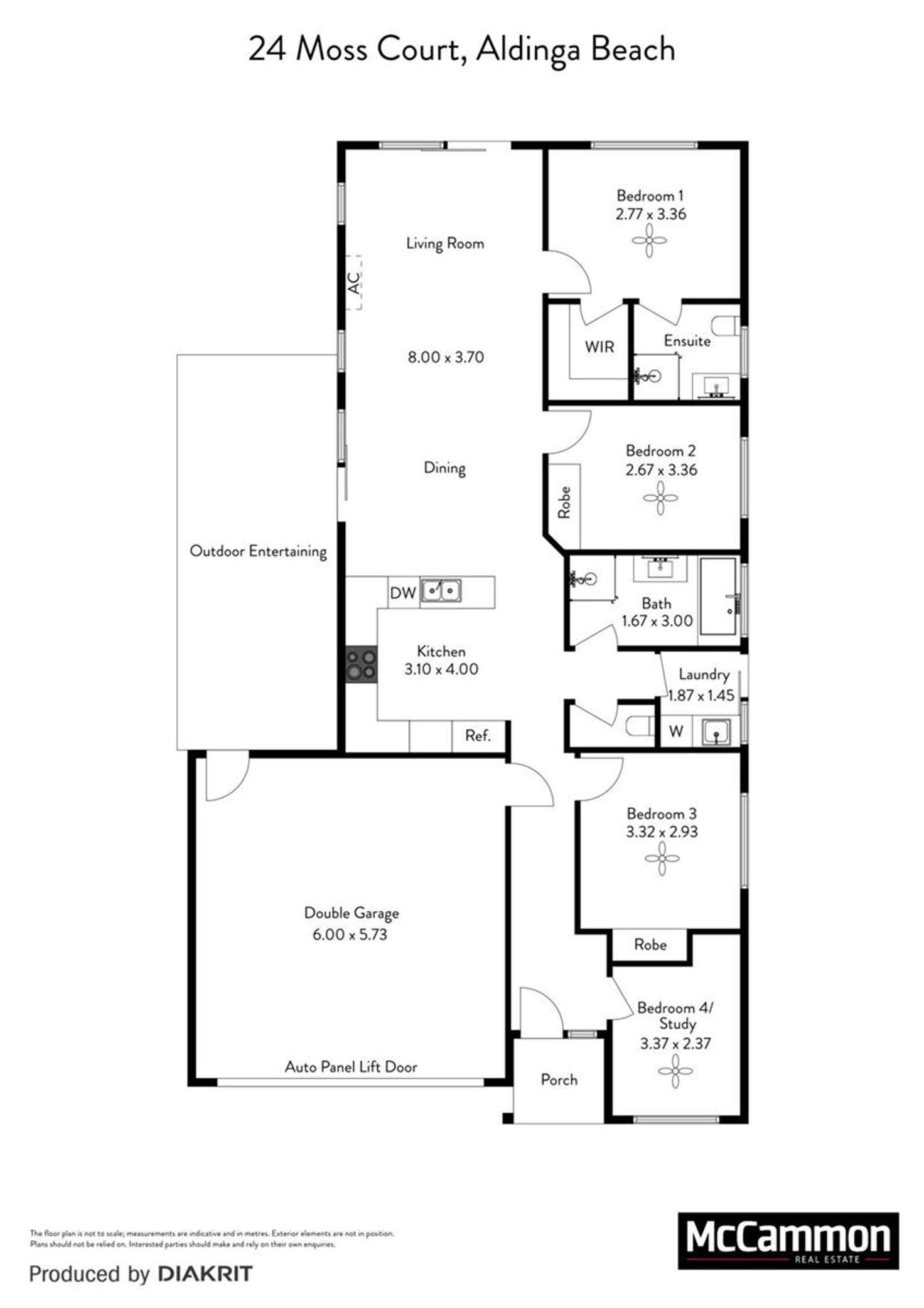 Floorplan of Homely house listing, 24 Moss Court, Aldinga Beach SA 5173