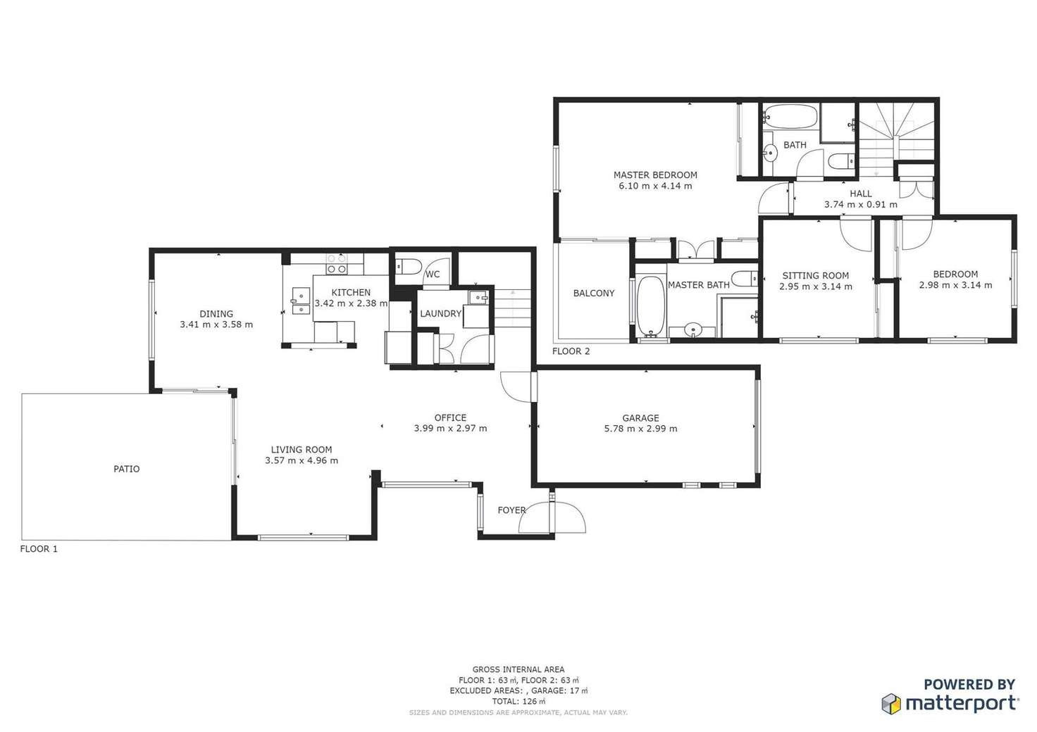 Floorplan of Homely townhouse listing, 29/82-86 Lime Tree Parade, Runaway Bay QLD 4216