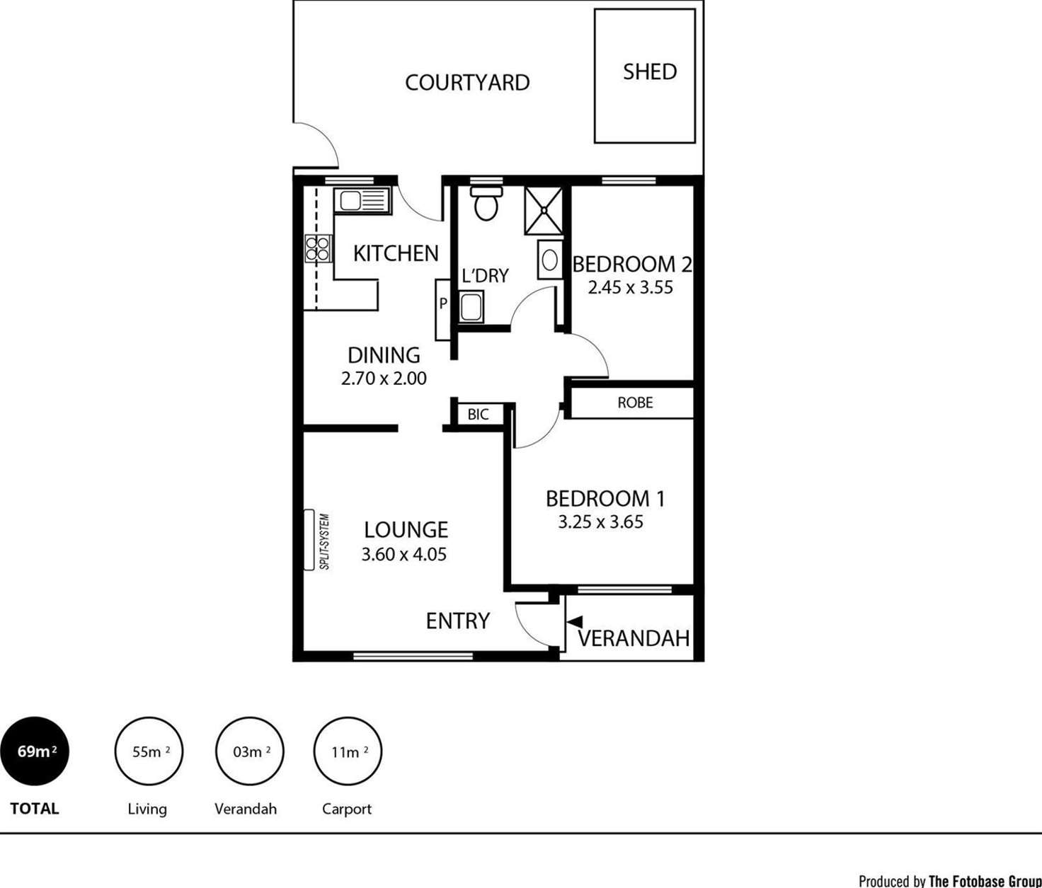 Floorplan of Homely unit listing, 3/23 Macfarlane Street, Glenelg North SA 5045