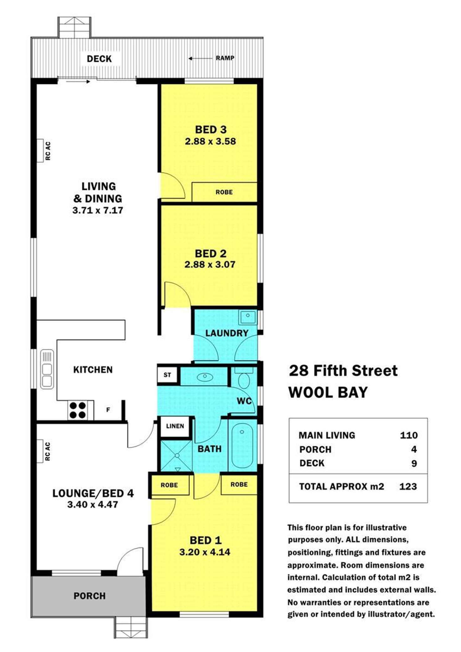 Floorplan of Homely house listing, 28 Fifth Street, Wool Bay SA 5575