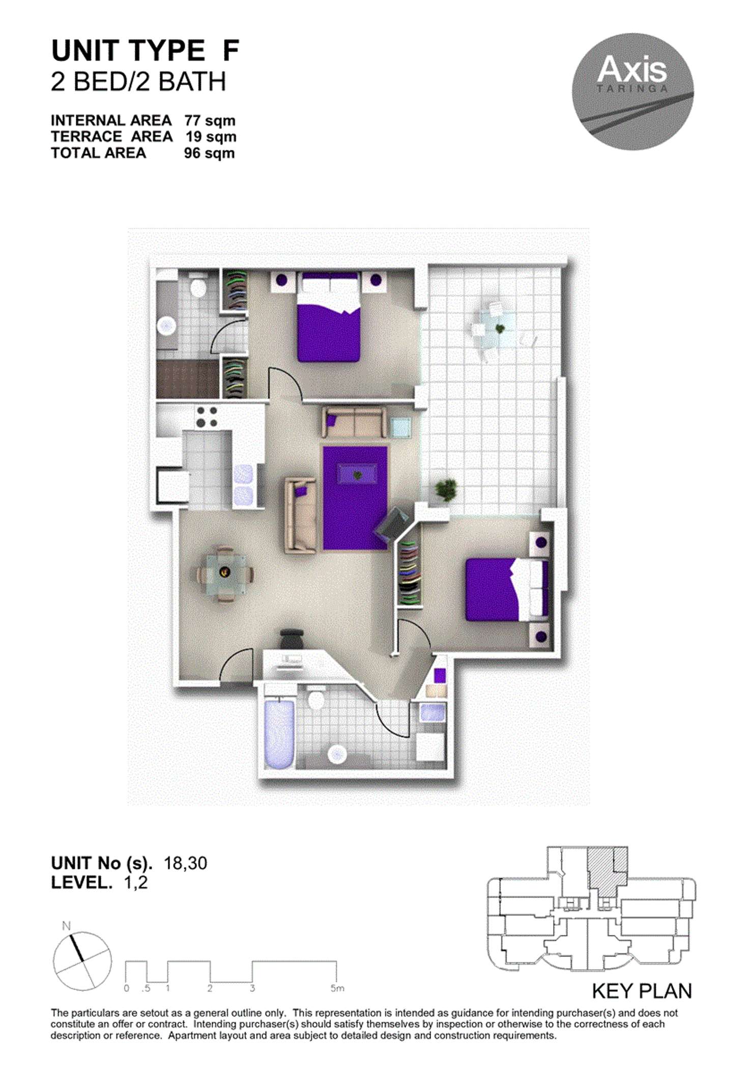 Floorplan of Homely apartment listing, 18/186 Moggill Road, Taringa QLD 4068