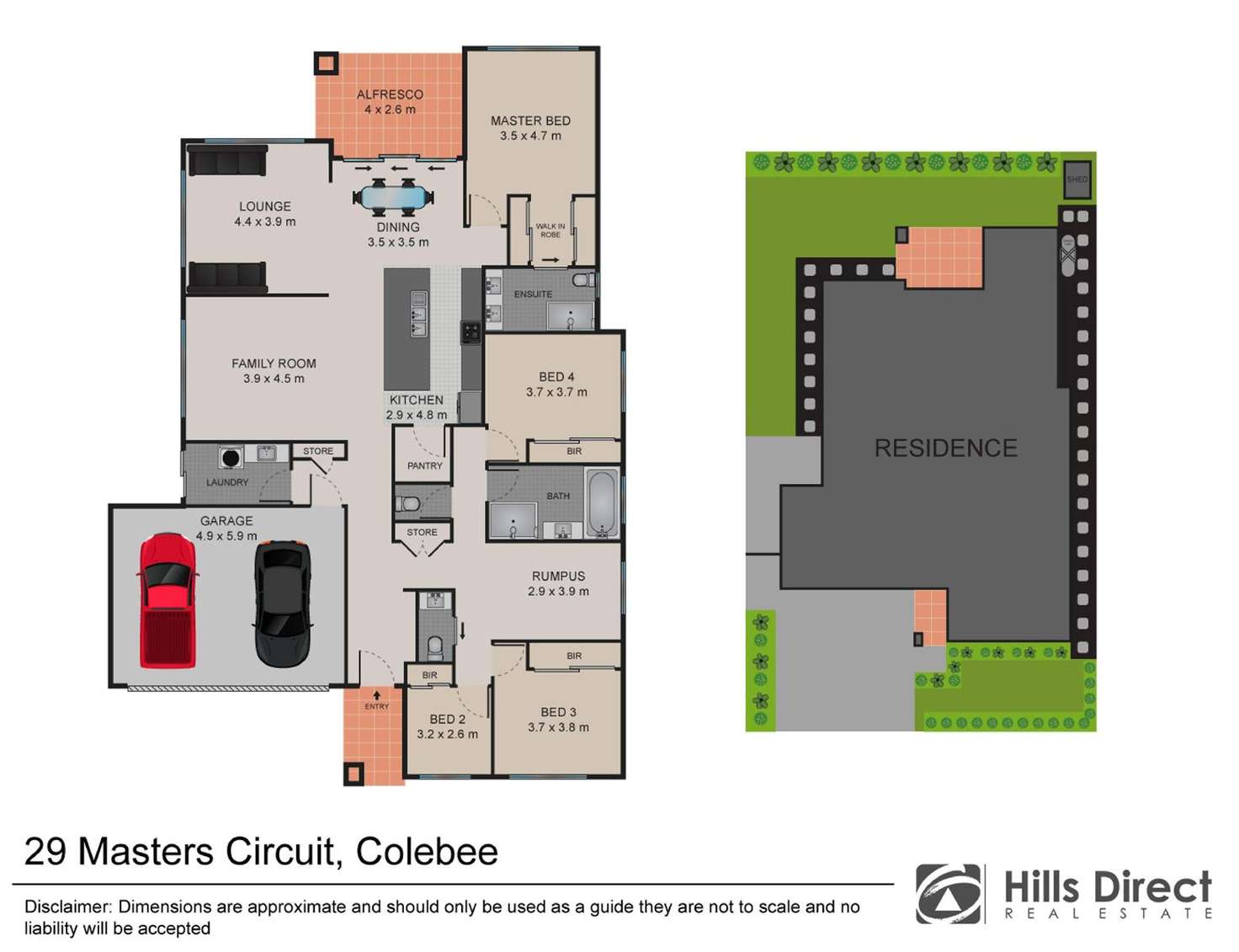 Floorplan of Homely house listing, 29 Masters Circuit, Colebee NSW 2761