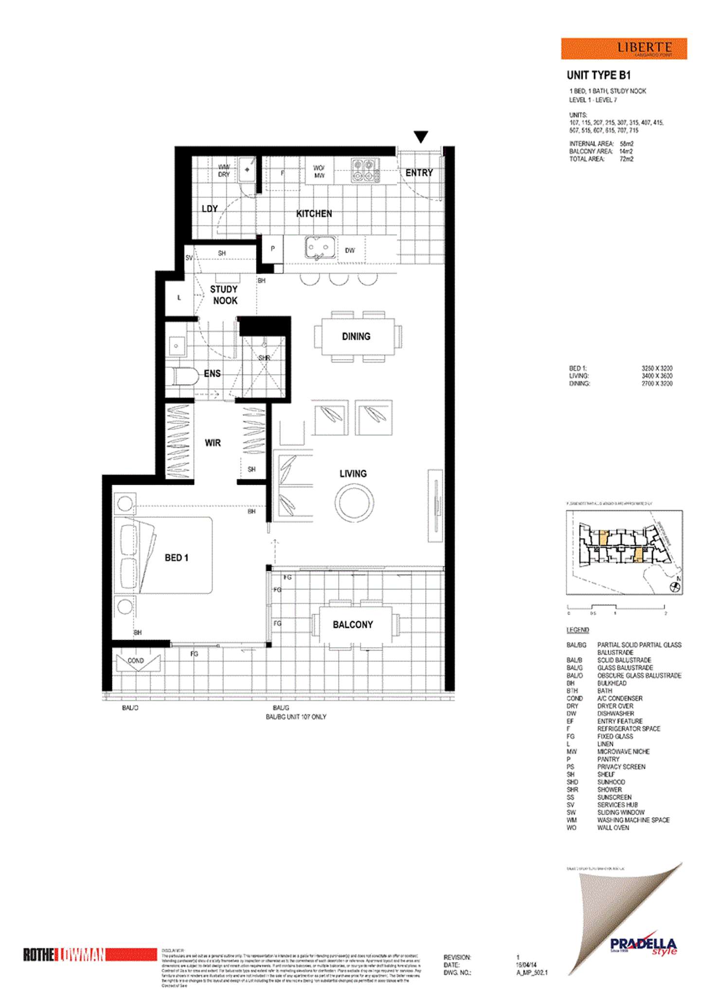 Floorplan of Homely apartment listing, 207/50 Connor Street, Kangaroo Point QLD 4169