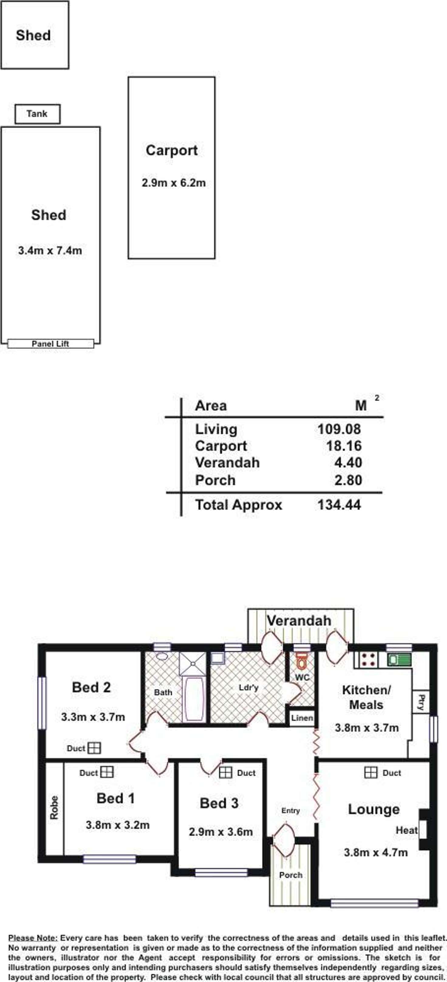 Floorplan of Homely house listing, 50 Flinders  Parade, Flinders Park SA 5025