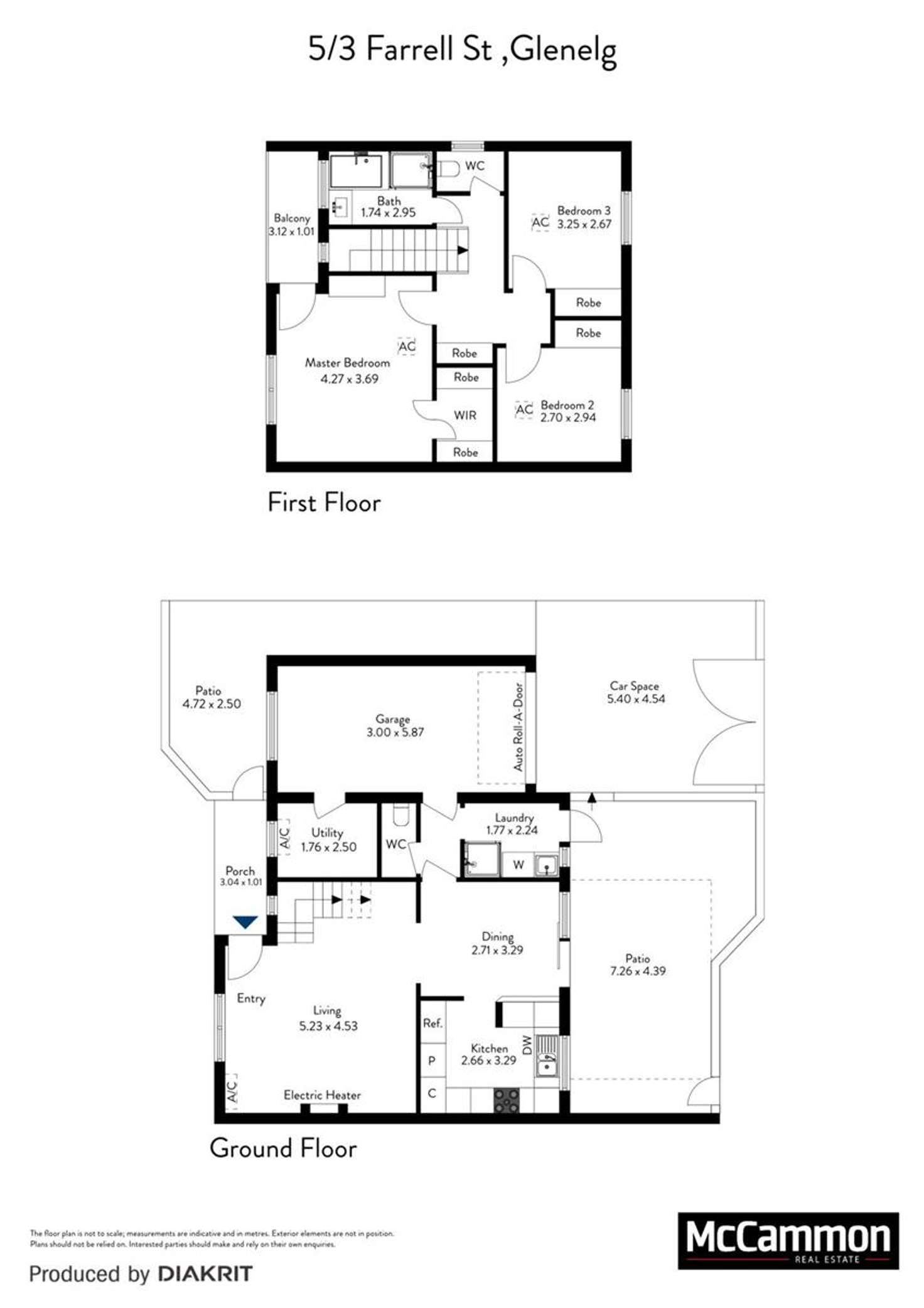 Floorplan of Homely townhouse listing, 5/3 Farrell Street, Glenelg South SA 5045