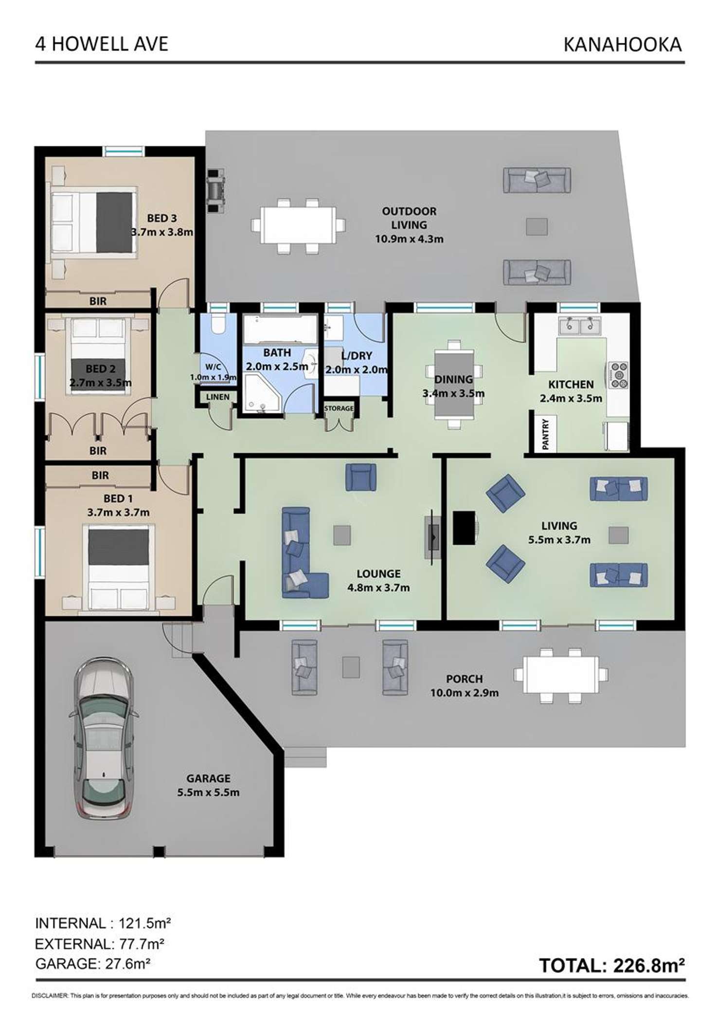 Floorplan of Homely house listing, 4 Howell Avenue, Kanahooka NSW 2530