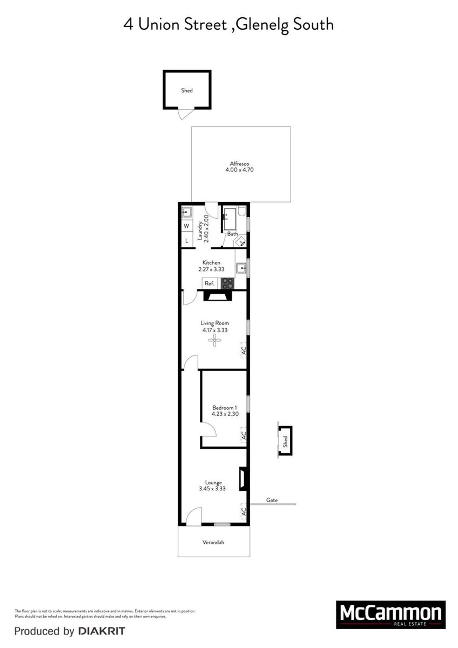 Floorplan of Homely house listing, 4 Union Street, Glenelg South SA 5045