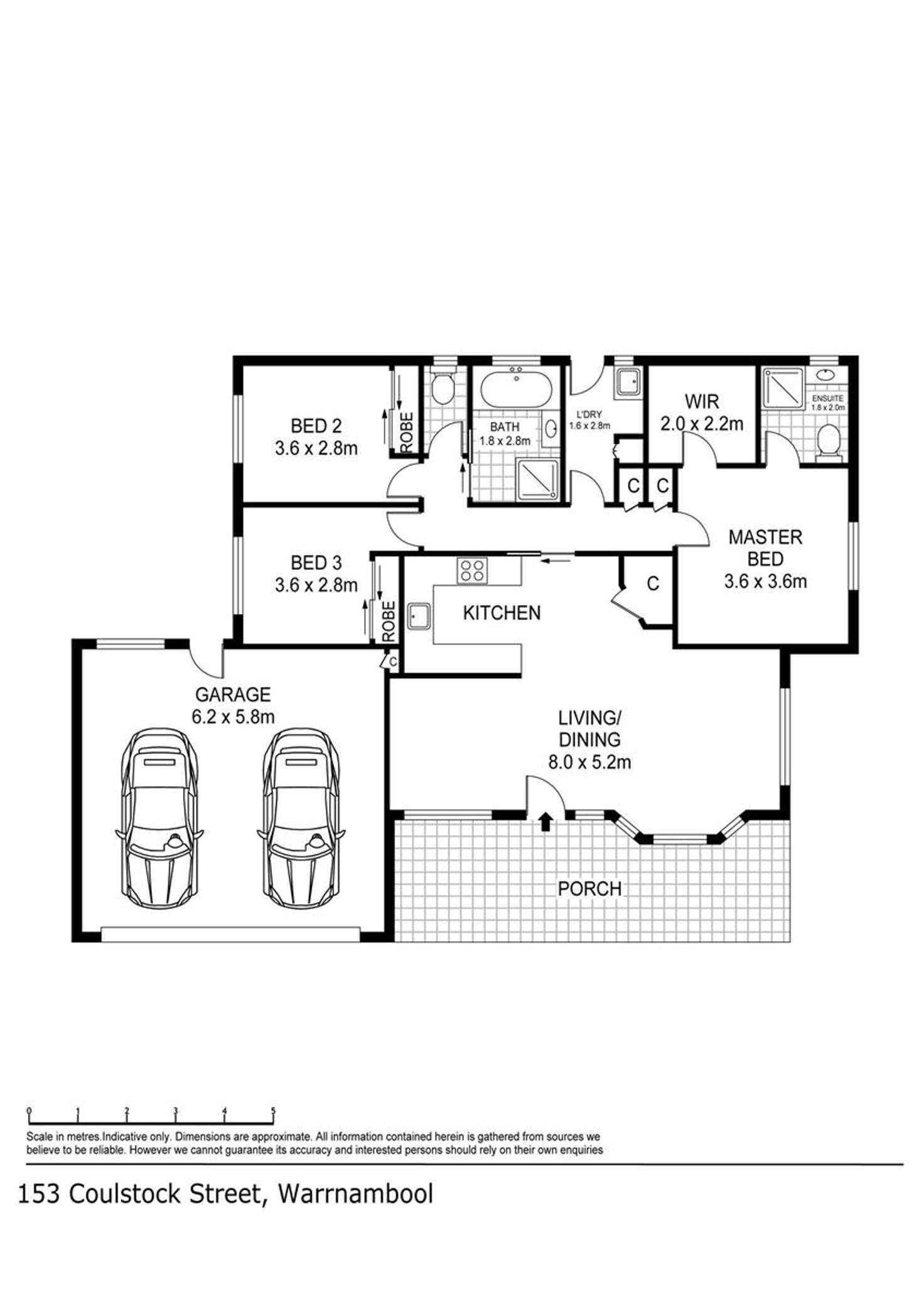 Floorplan of Homely house listing, 153 Coulstock Street, Warrnambool VIC 3280
