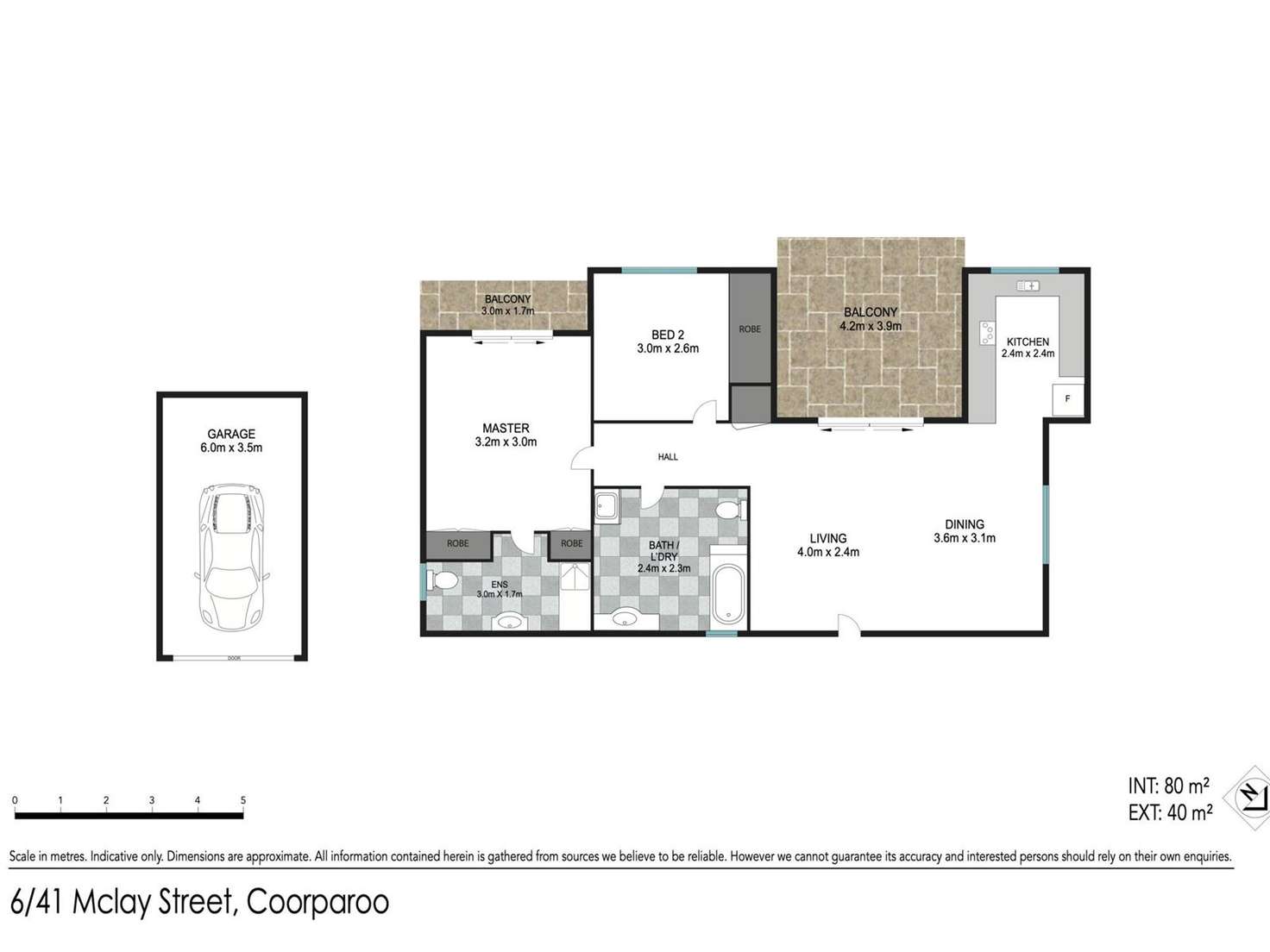 Floorplan of Homely apartment listing, 6/41 McLay Street, Coorparoo QLD 4151