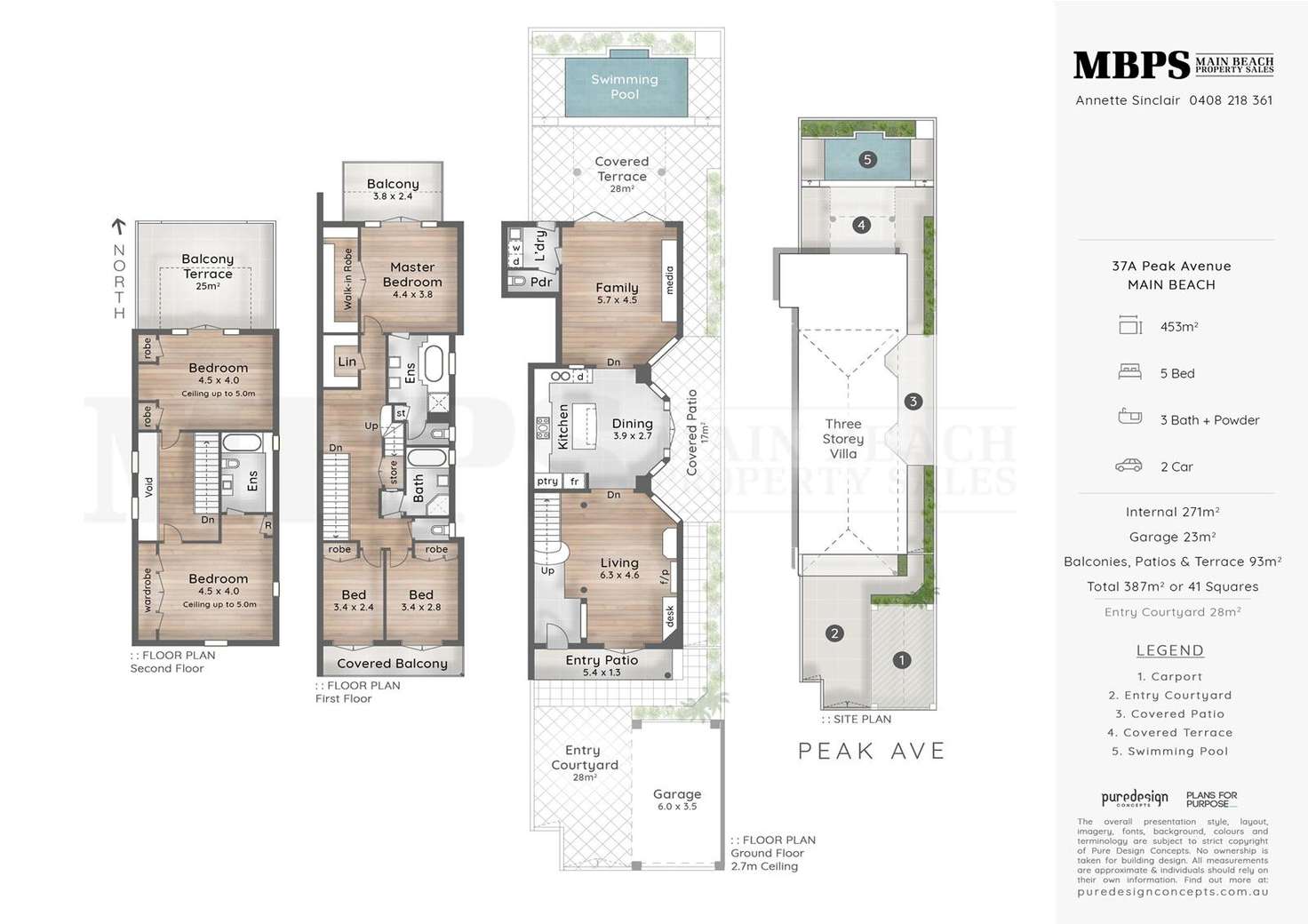 Floorplan of Homely villa listing, 37A Peak Avenue, Main Beach QLD 4217