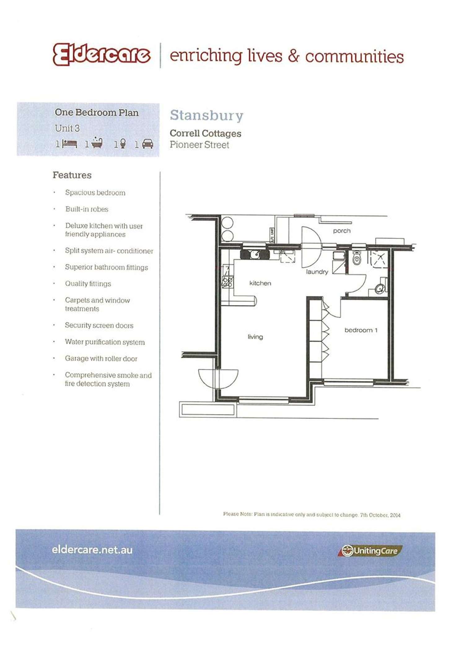 Floorplan of Homely unit listing, 3/1 Pioneer Street, Stansbury SA 5582