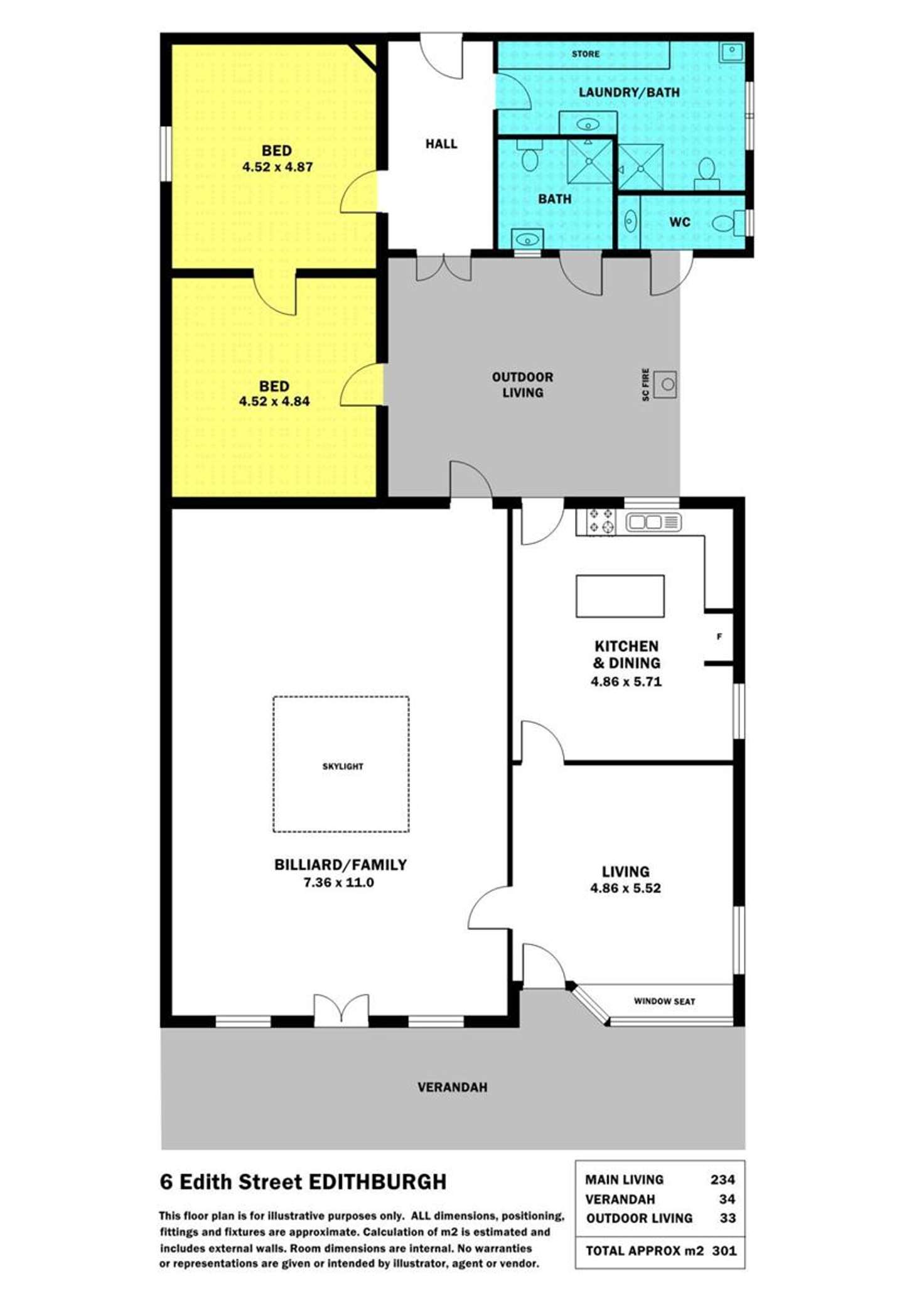 Floorplan of Homely house listing, 6 Edith Street, Edithburgh SA 5583