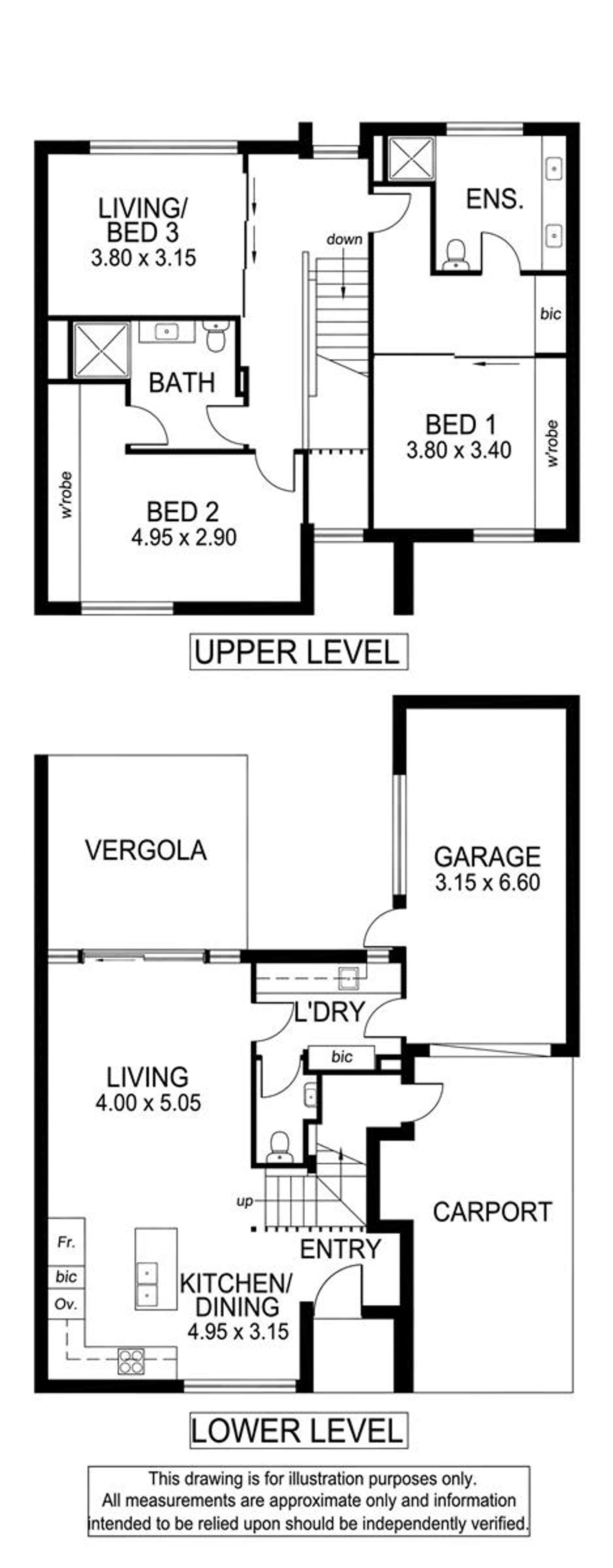 Floorplan of Homely unit listing, 54B Cedar Avenue, Brighton SA 5048