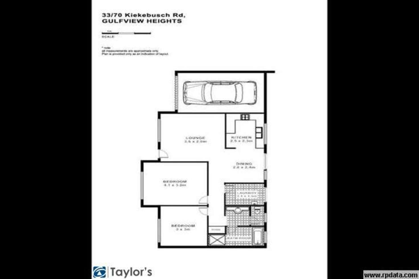 Floorplan of Homely unit listing, 33/70 Kiekebusch Road, Gulfview Heights SA 5096