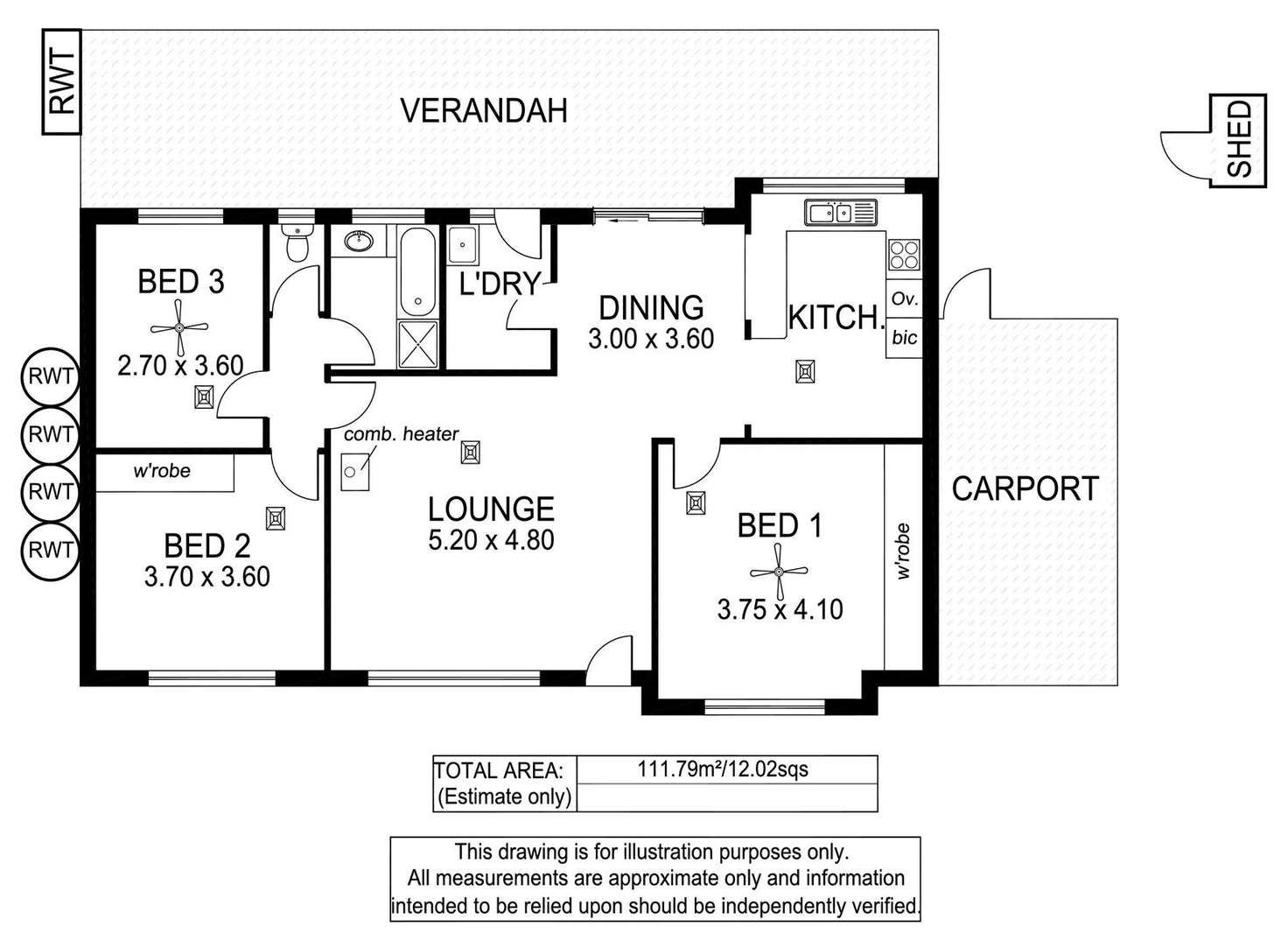 Floorplan of Homely house listing, 11 Pocock Place, Reynella SA 5161