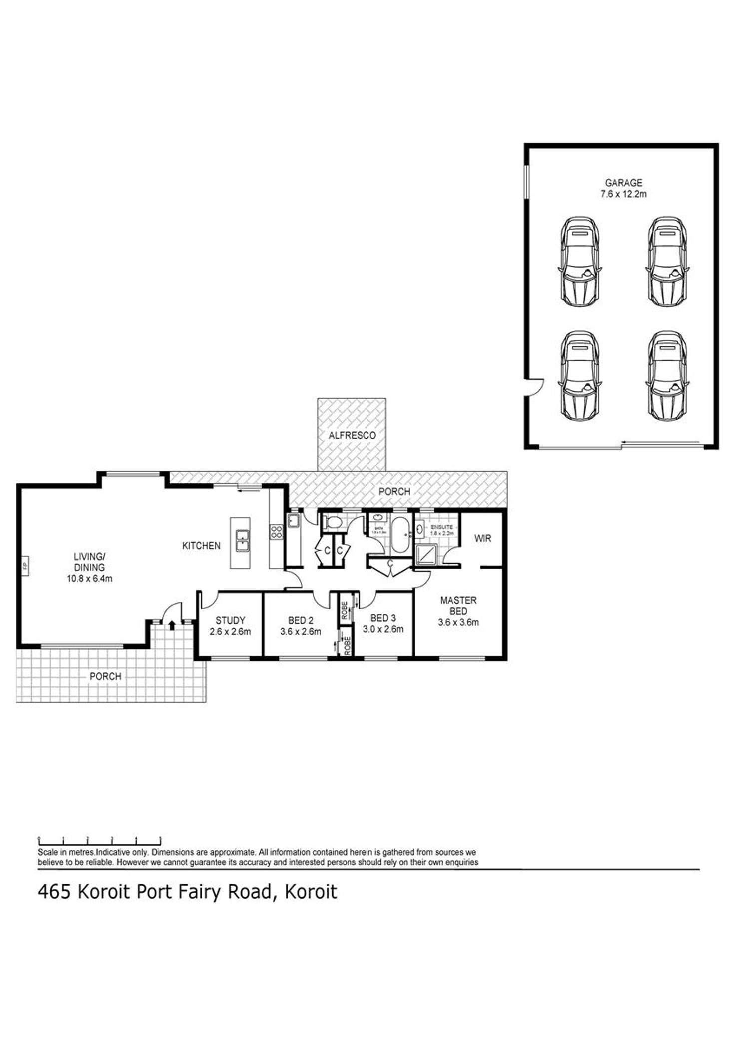 Floorplan of Homely house listing, 465 Koroit - Port Fairy Road, Koroit VIC 3282