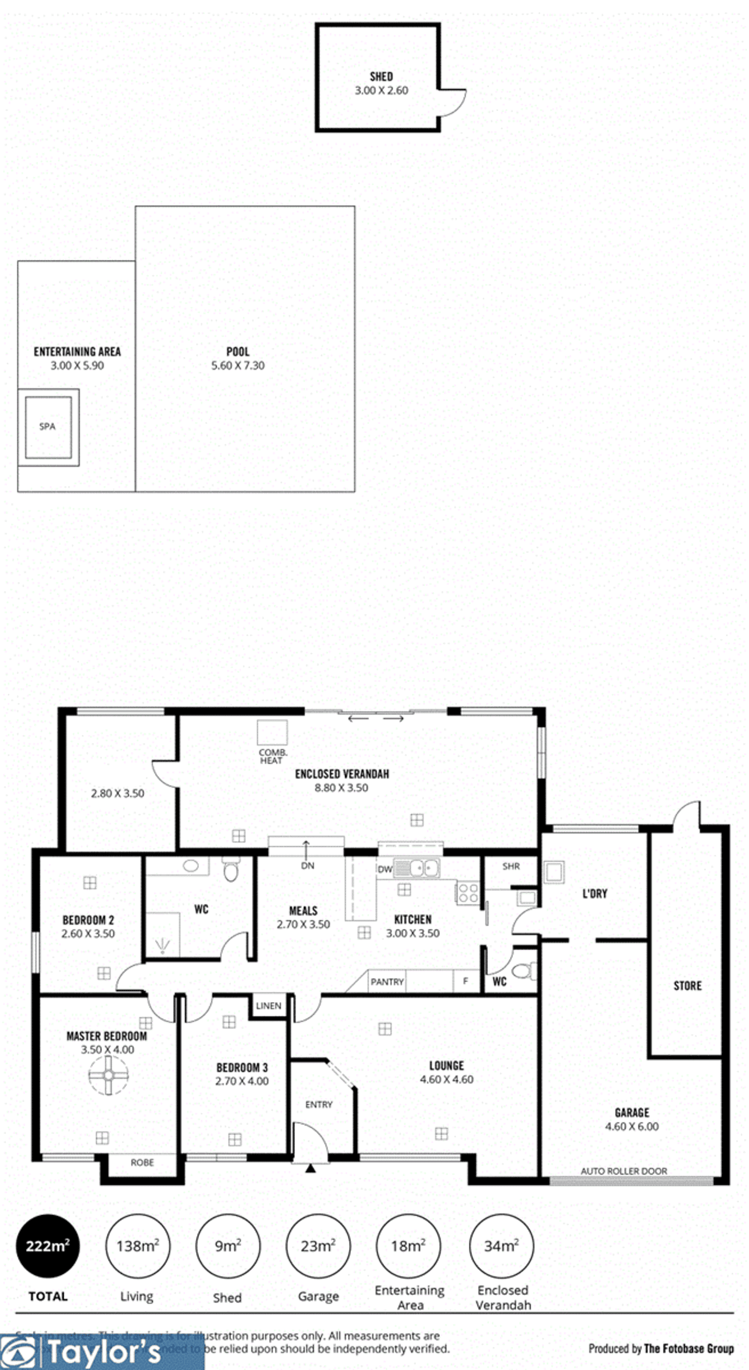 Floorplan of Homely house listing, 22 Baxter Avenue, Surrey Downs SA 5126