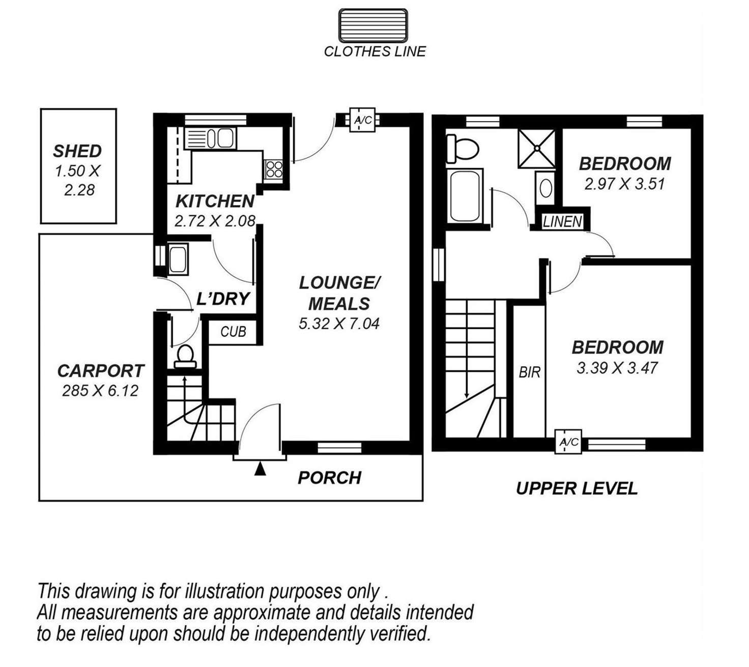 Floorplan of Homely townhouse listing, 8/34 Downer Avenue, Campbelltown SA 5074