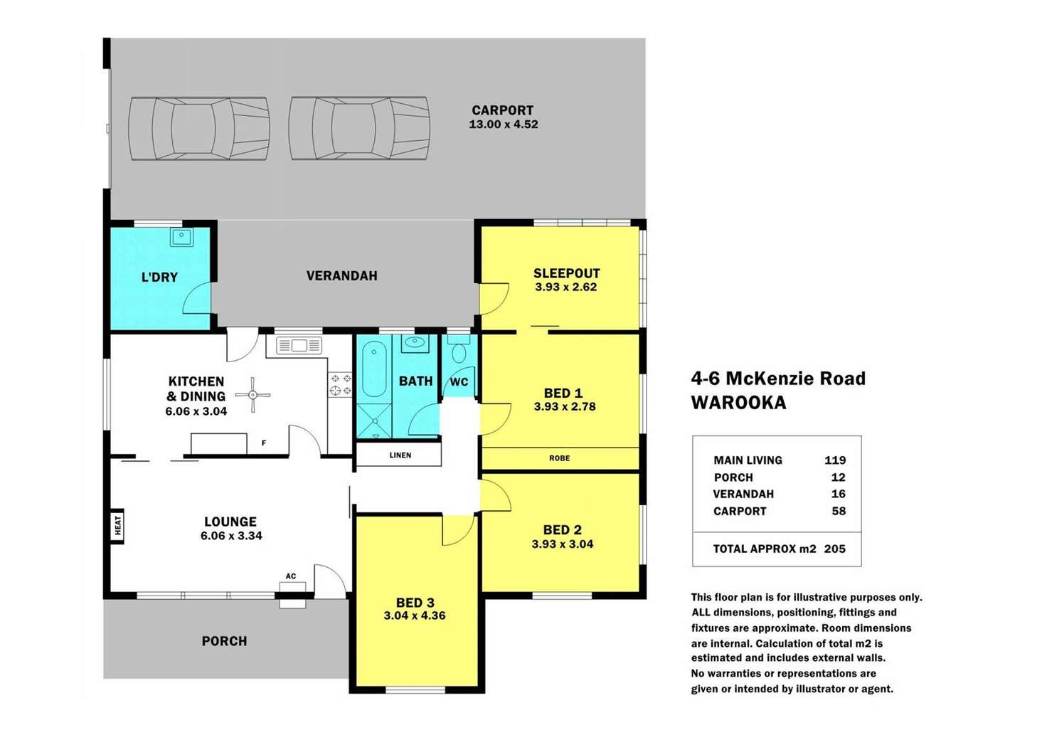 Floorplan of Homely house listing, 4 & 6 McKenzie Avenue, Warooka SA 5577