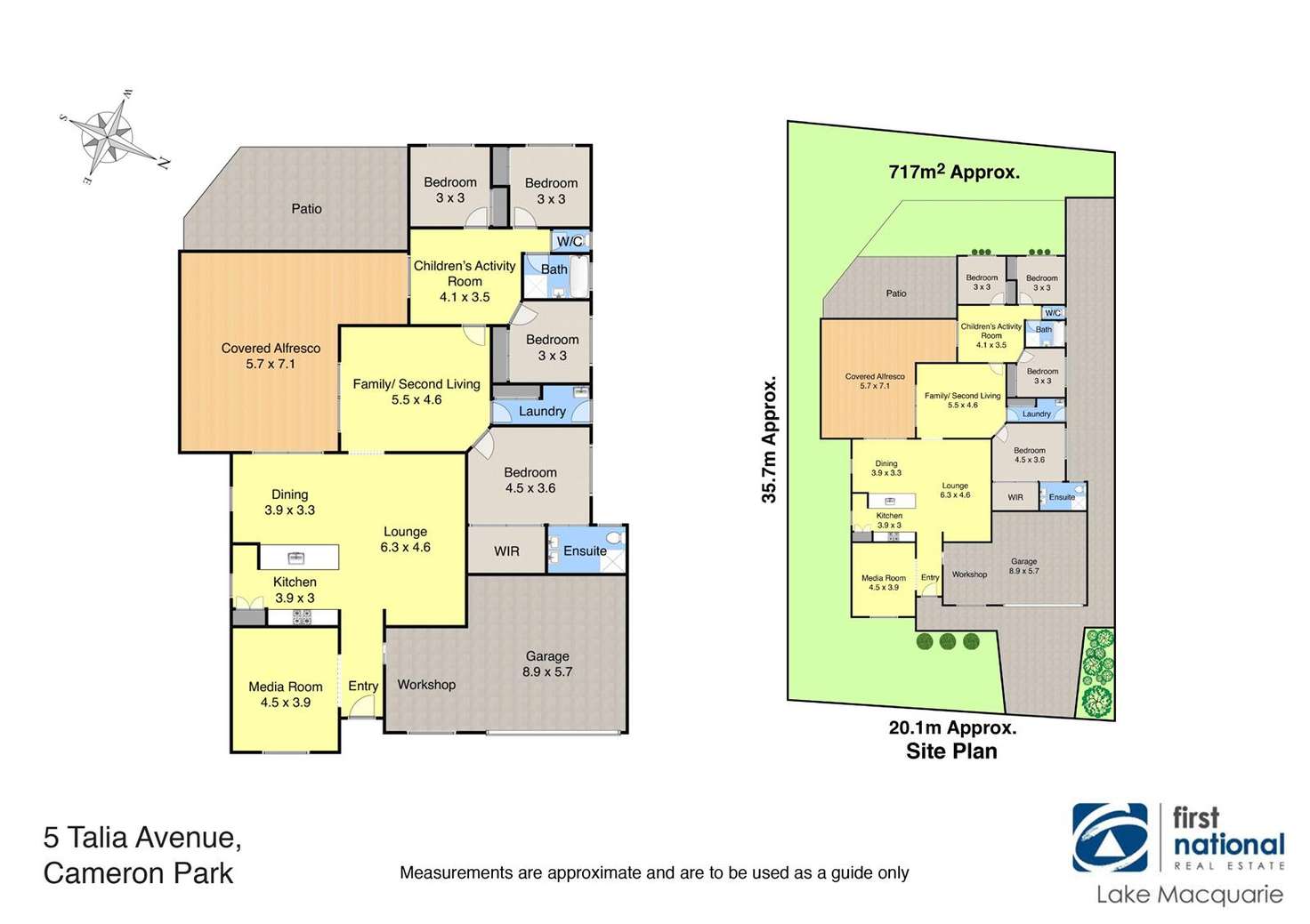 Floorplan of Homely house listing, 5 Talia Avenue, Cameron Park NSW 2285