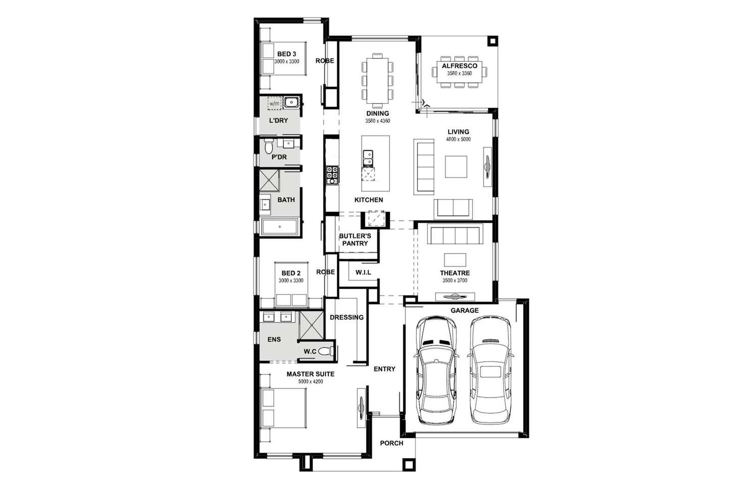 Floorplan of Homely house listing, 4 Susan Place, Harkness VIC 3337