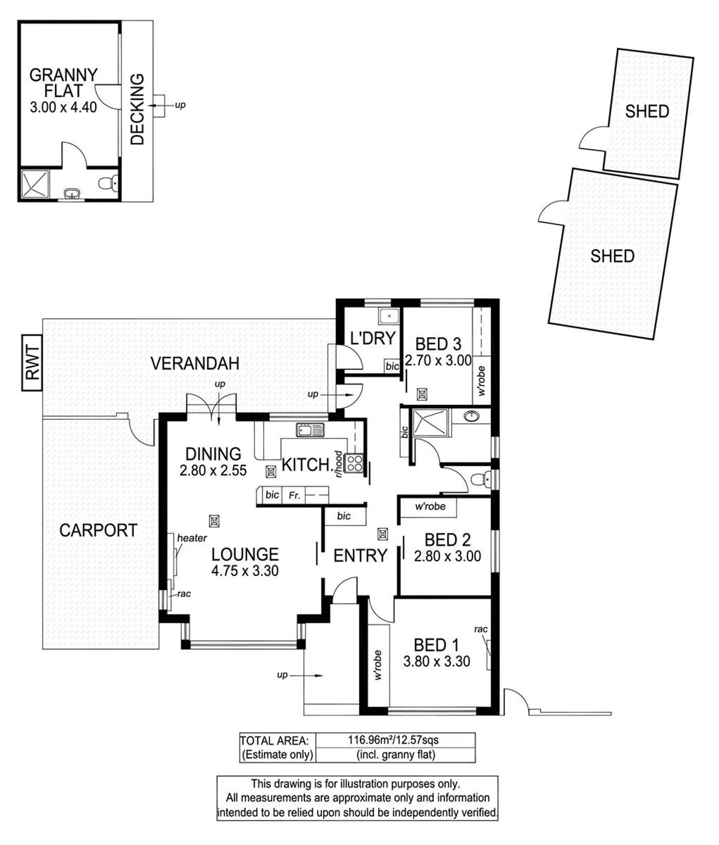 Floorplan of Homely house listing, 2 Gangara Avenue, Warradale SA 5046