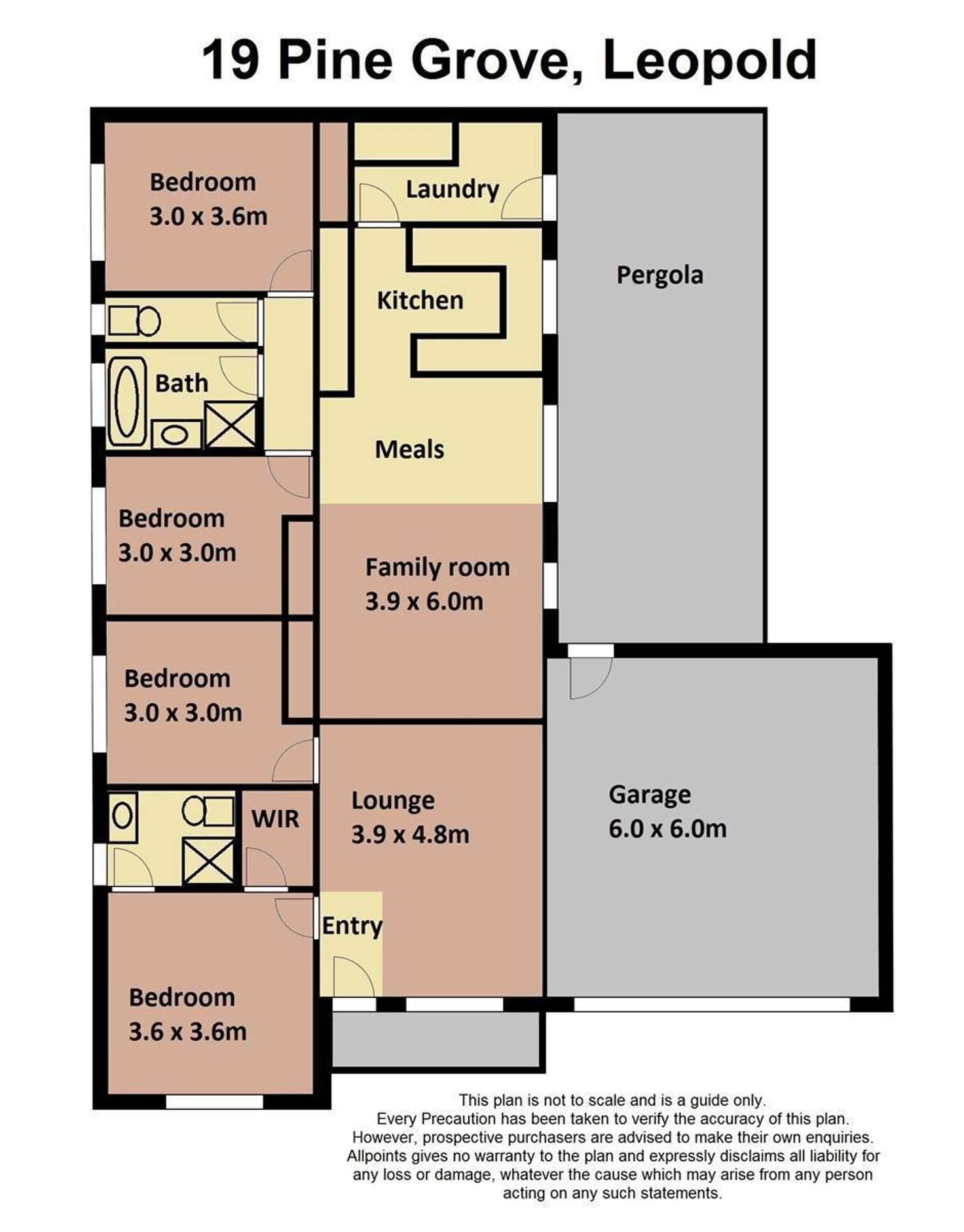 Floorplan of Homely house listing, 19 Pine Grove, Leopold VIC 3224