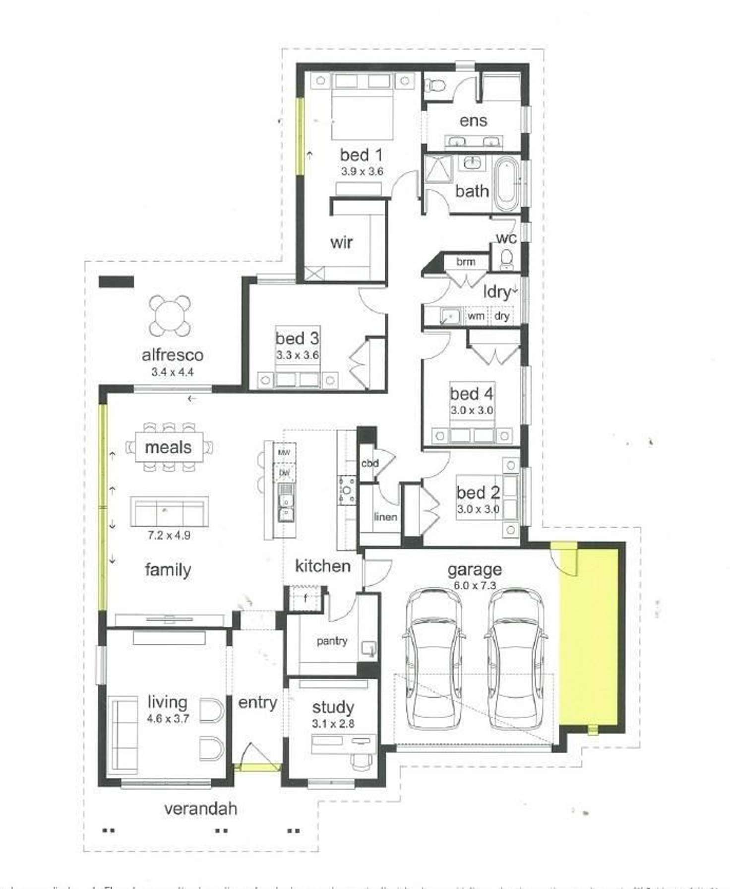 Floorplan of Homely house listing, 12 Woodbridge Street, Killara VIC 3691