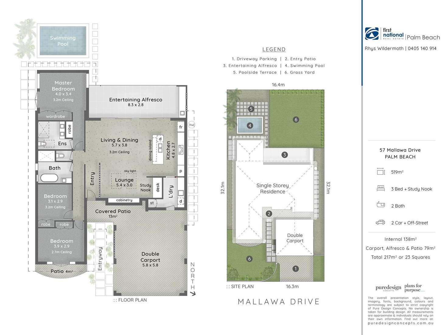 Floorplan of Homely house listing, 57 Mallawa Drive, Palm Beach QLD 4221